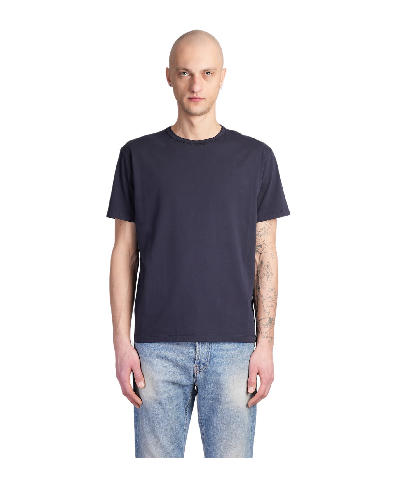 Mauro Grifoni T-shirt In Blue Cotton - blue