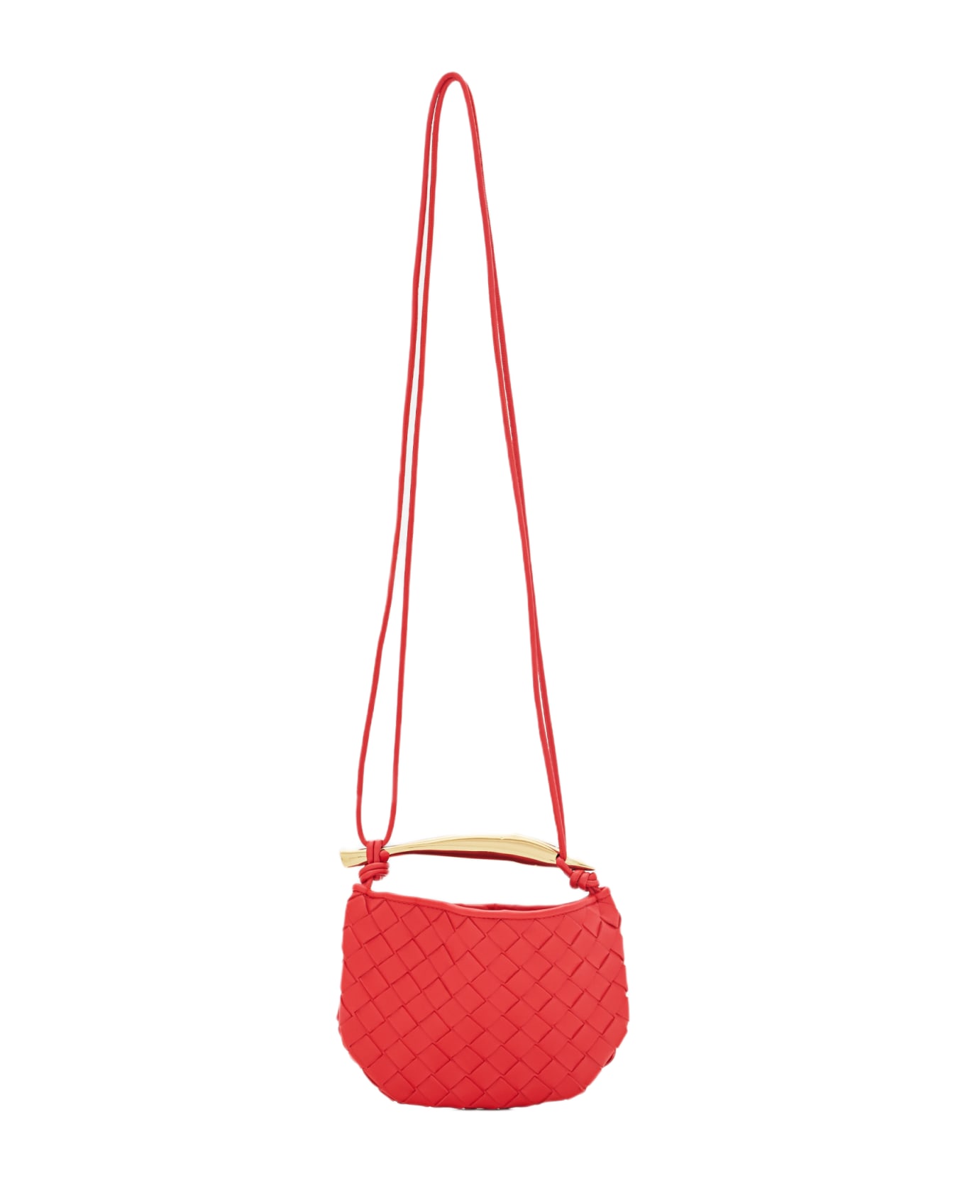 Bottega Veneta Mini Sardine Leather Shoulder Bag - Red