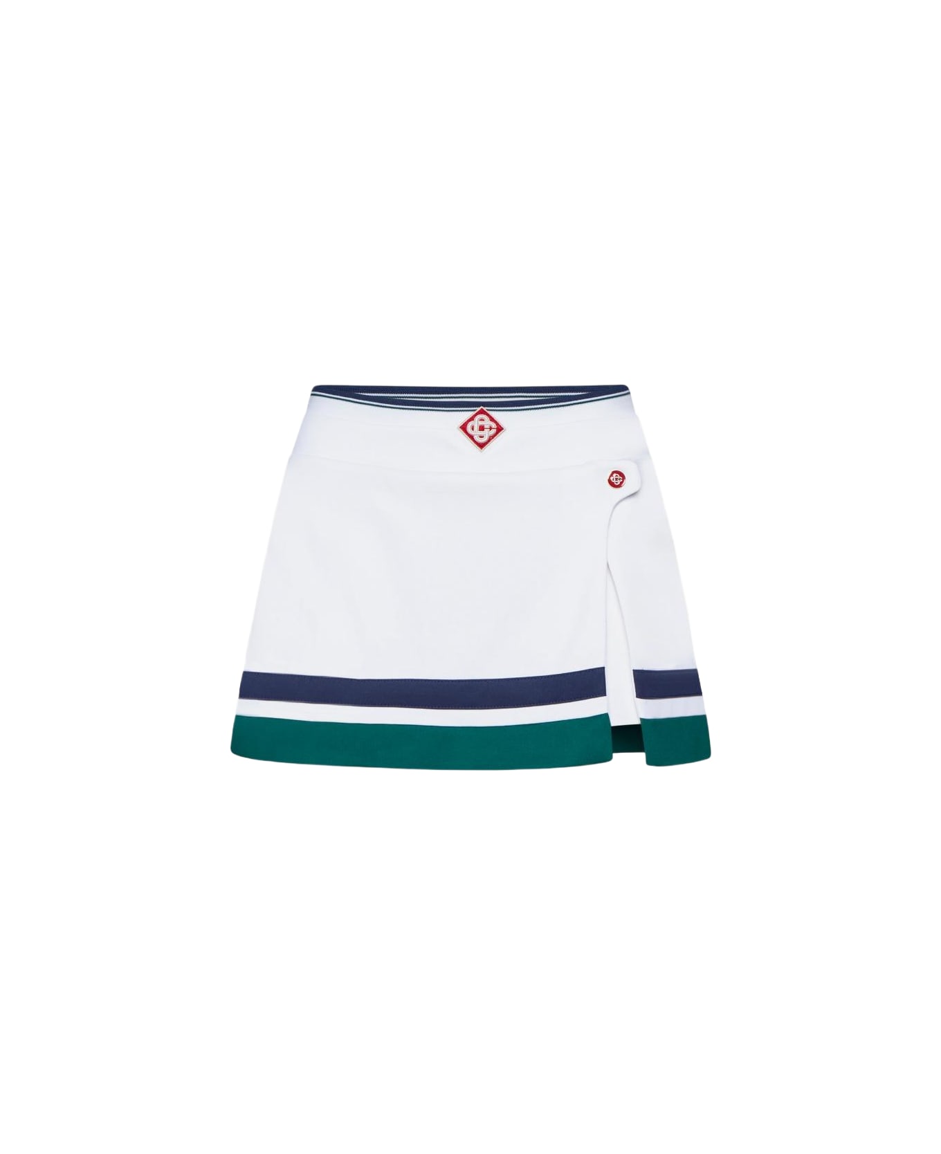 Casablanca Track Skort - White