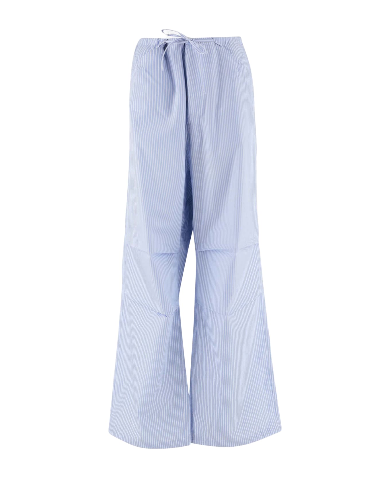 DARKPARK Striped Cotton Pants - LIGHT BLUE/WHITE ボトムス