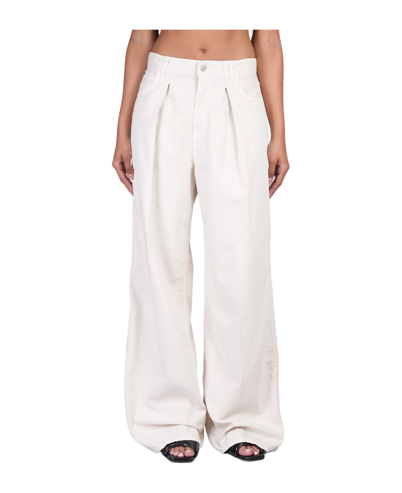 Haikure Candy Jeans In Beige Cotton - beige
