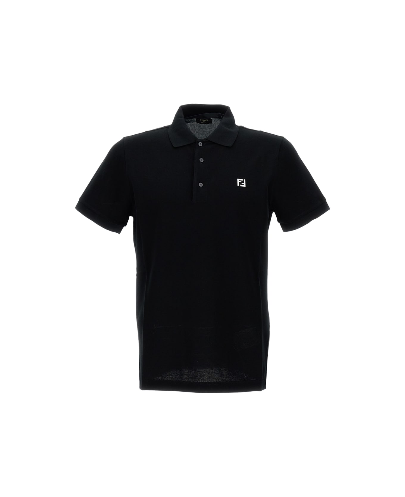 Fendi Piquet Polo - Black