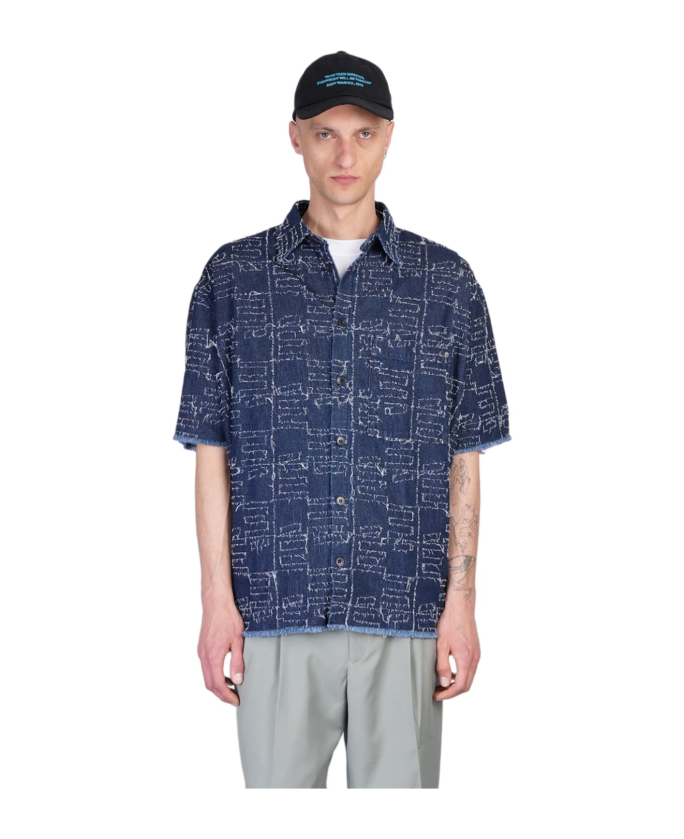 Études Shirt In Blue Cotton - blue