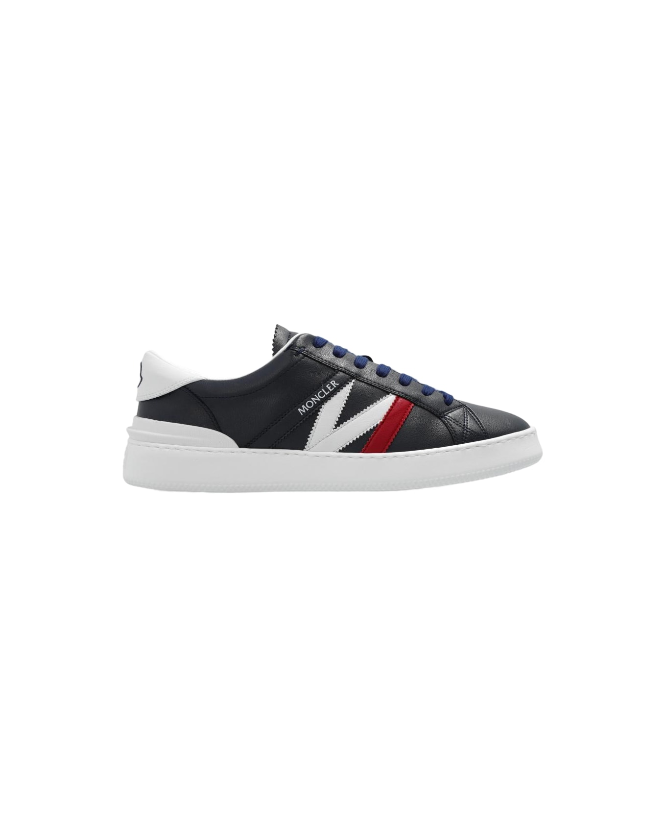 Moncler Navy Blue Monaco M Sneakers - Blue