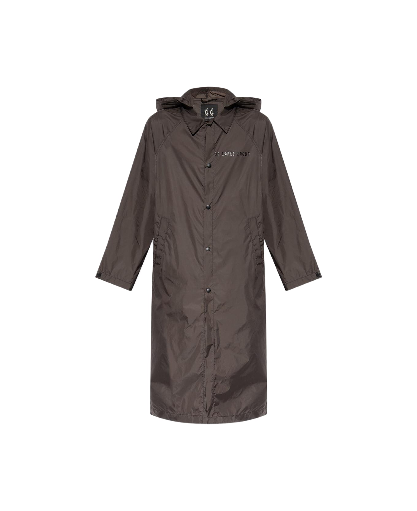 44 Label Group Coat With Logo - GREY