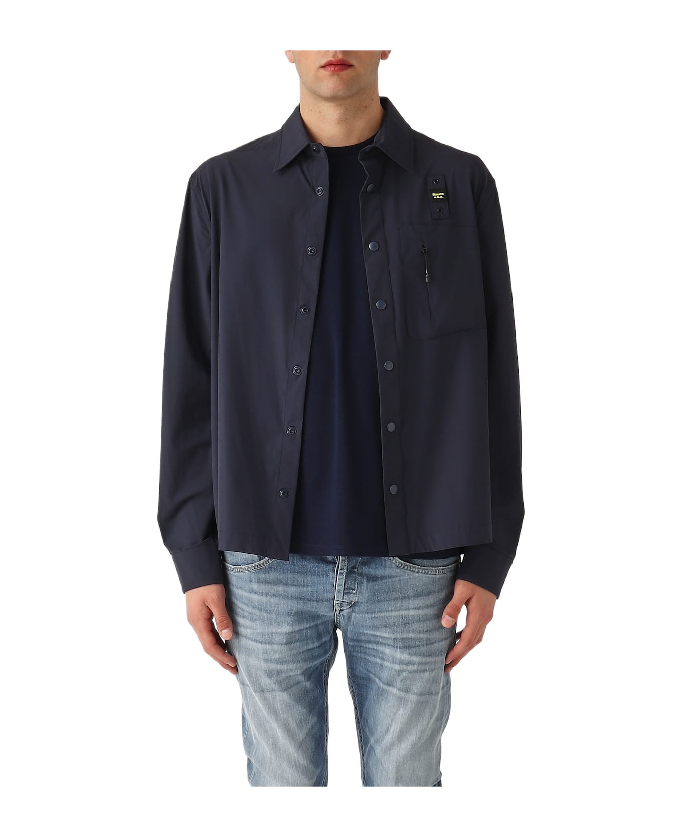 Blauer Overshirt Loring Regukar-fit Shirt - BLU NAVY