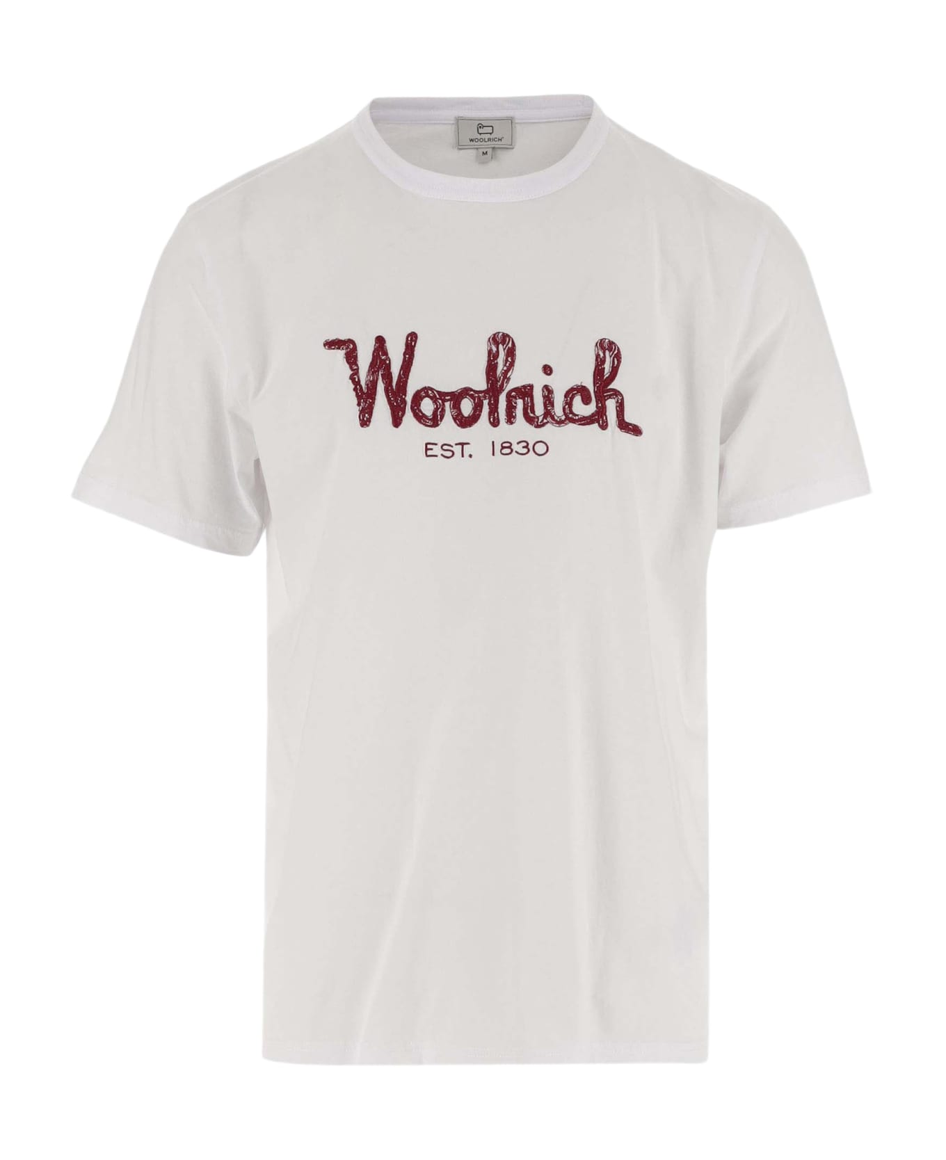 Woolrich Cotton T-shirt With Logo - Bright white