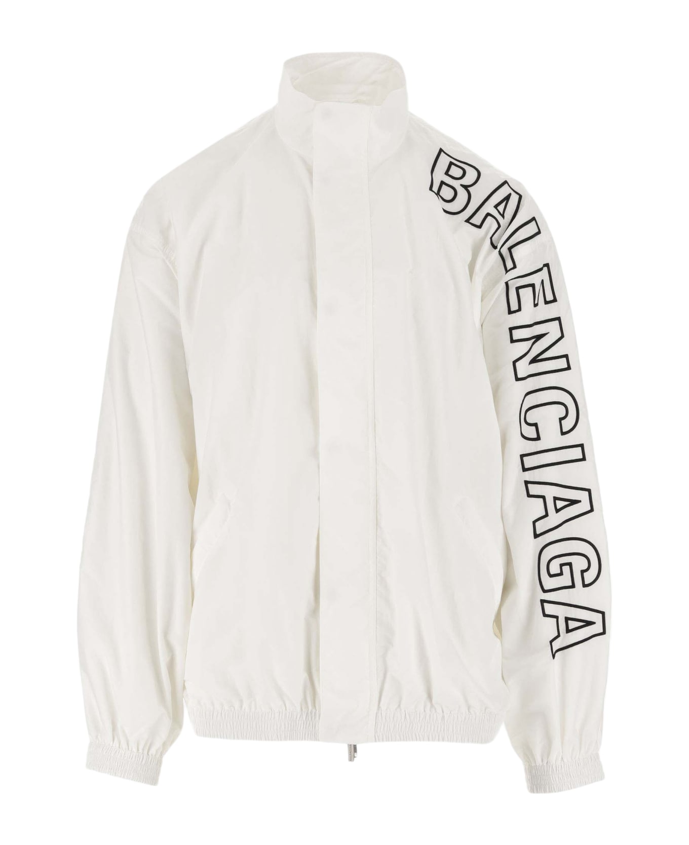 Balenciaga Jacket With Logo - White