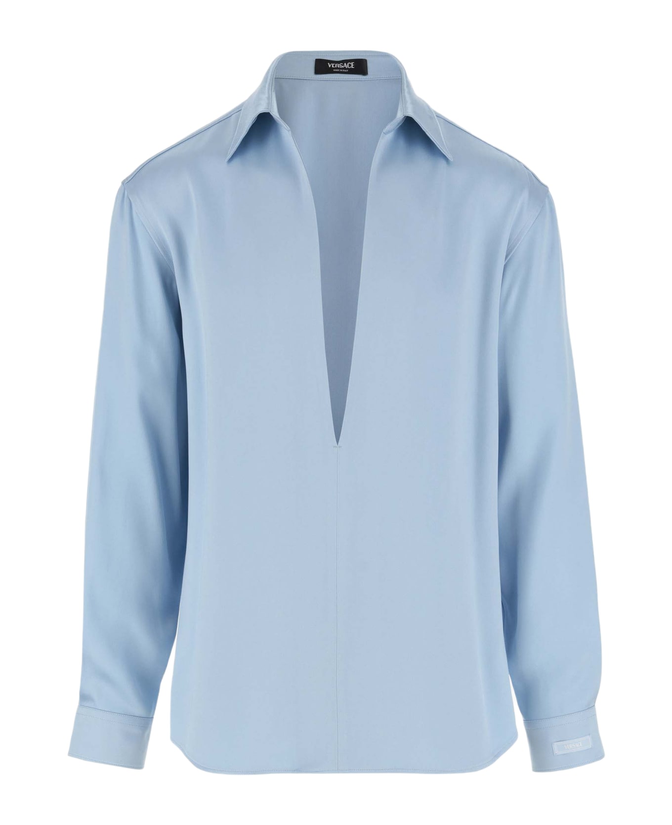 Versace Viscose Blend Shirt - Clear Blue ニットウェア