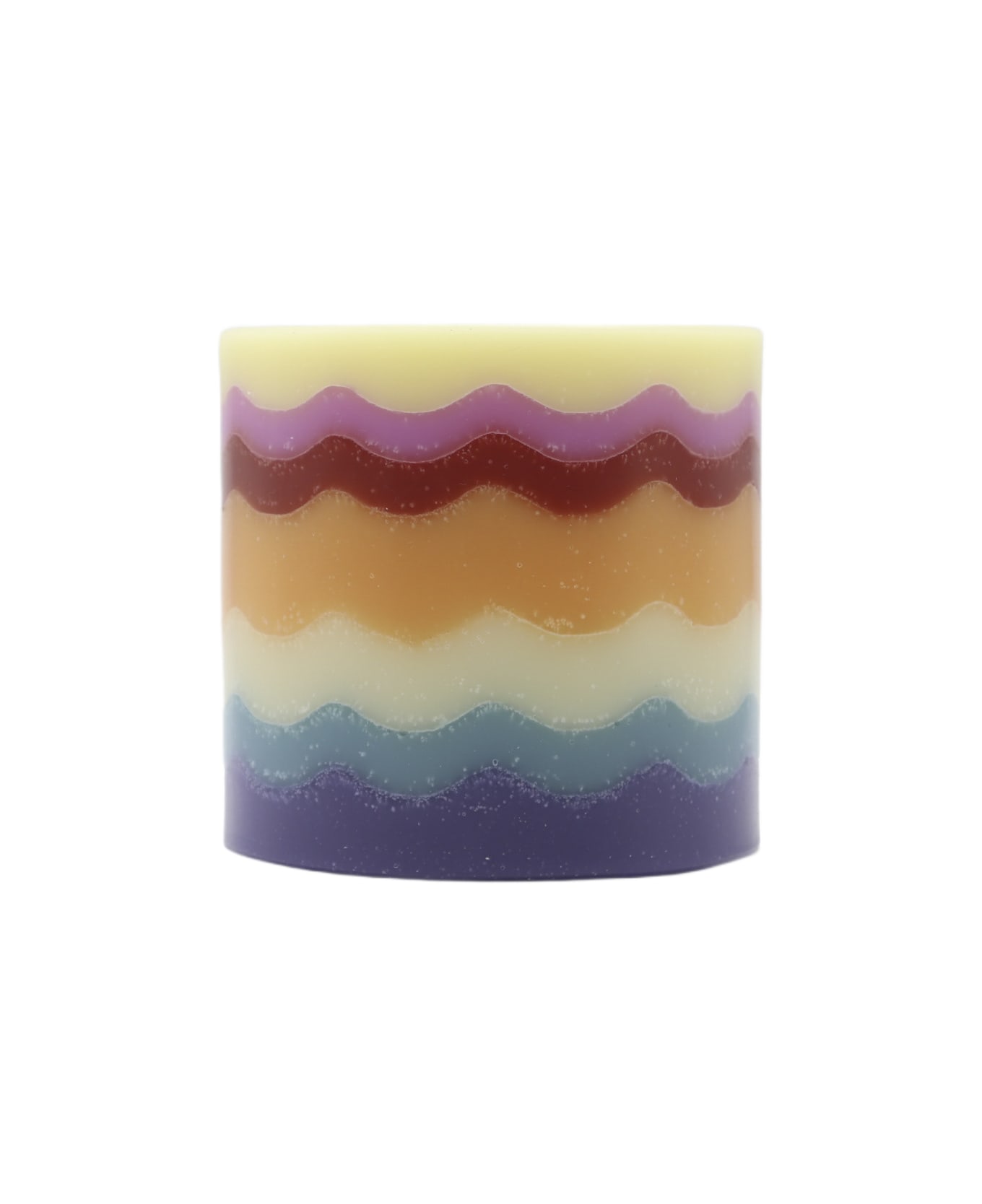 Missoni Flame Candle With Multicolor Motif - Multicolor