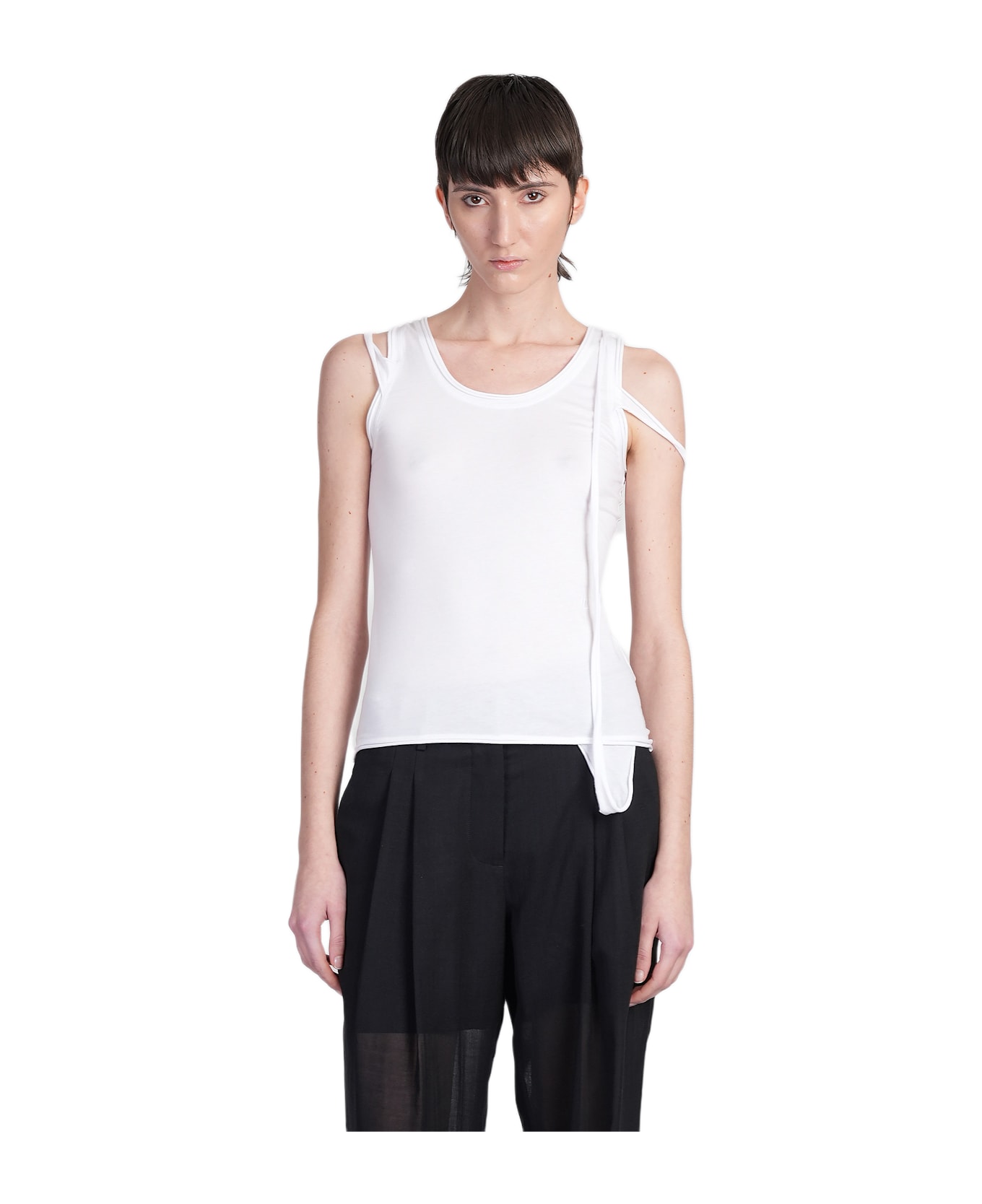Helmut Lang Topwear In White Cotton - white