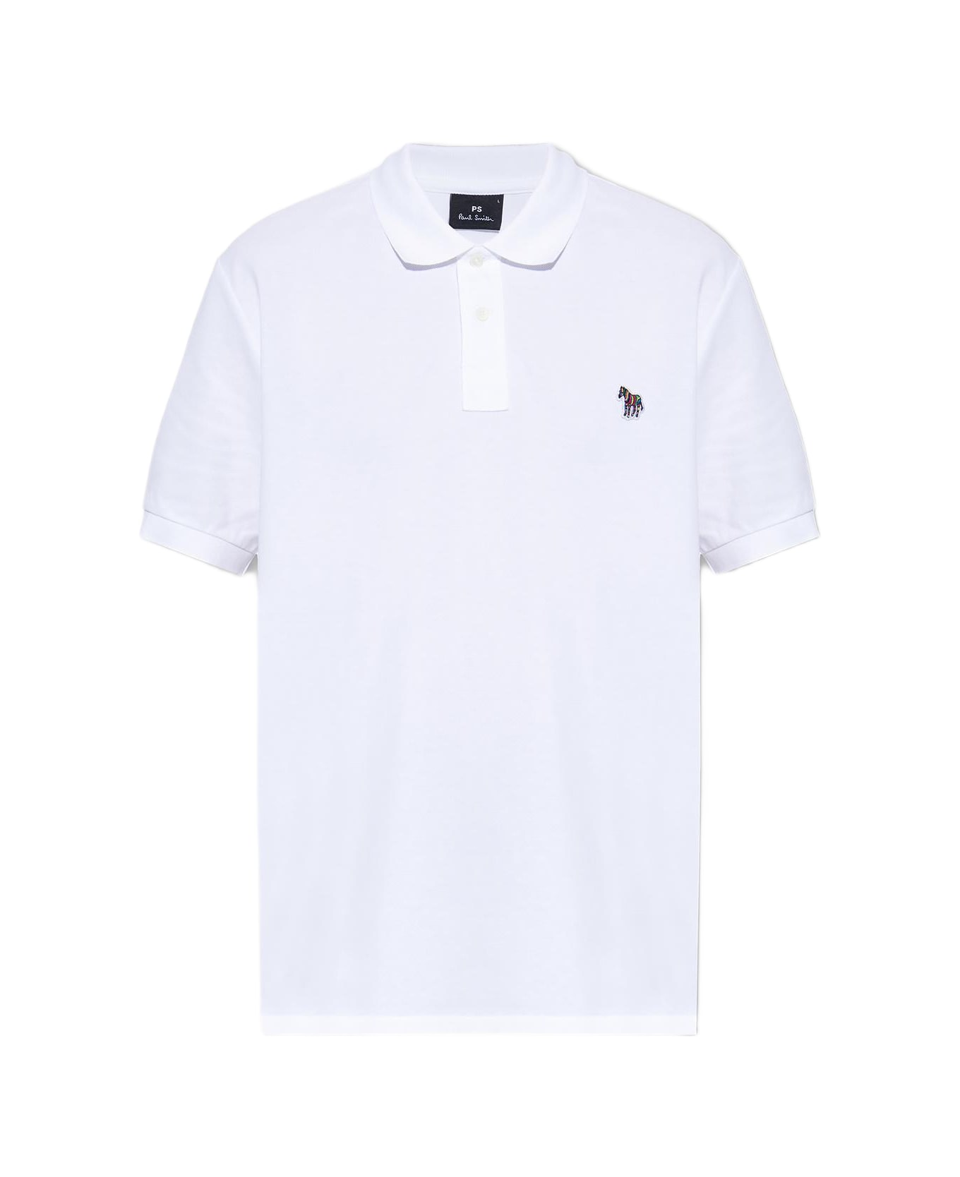 PS by Paul Smith Cotton Polo Shirt - WHITE