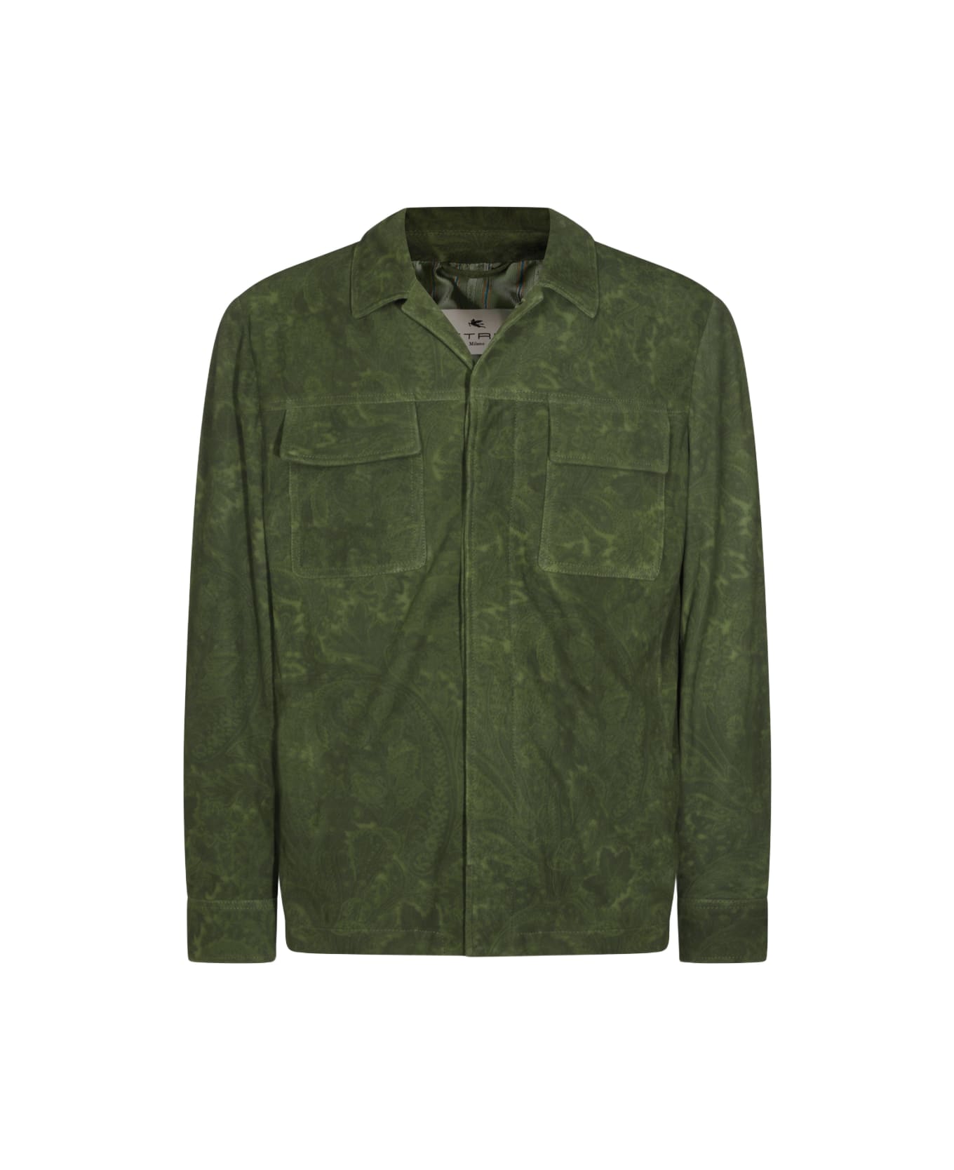 Etro Green Leather Jacket - Green
