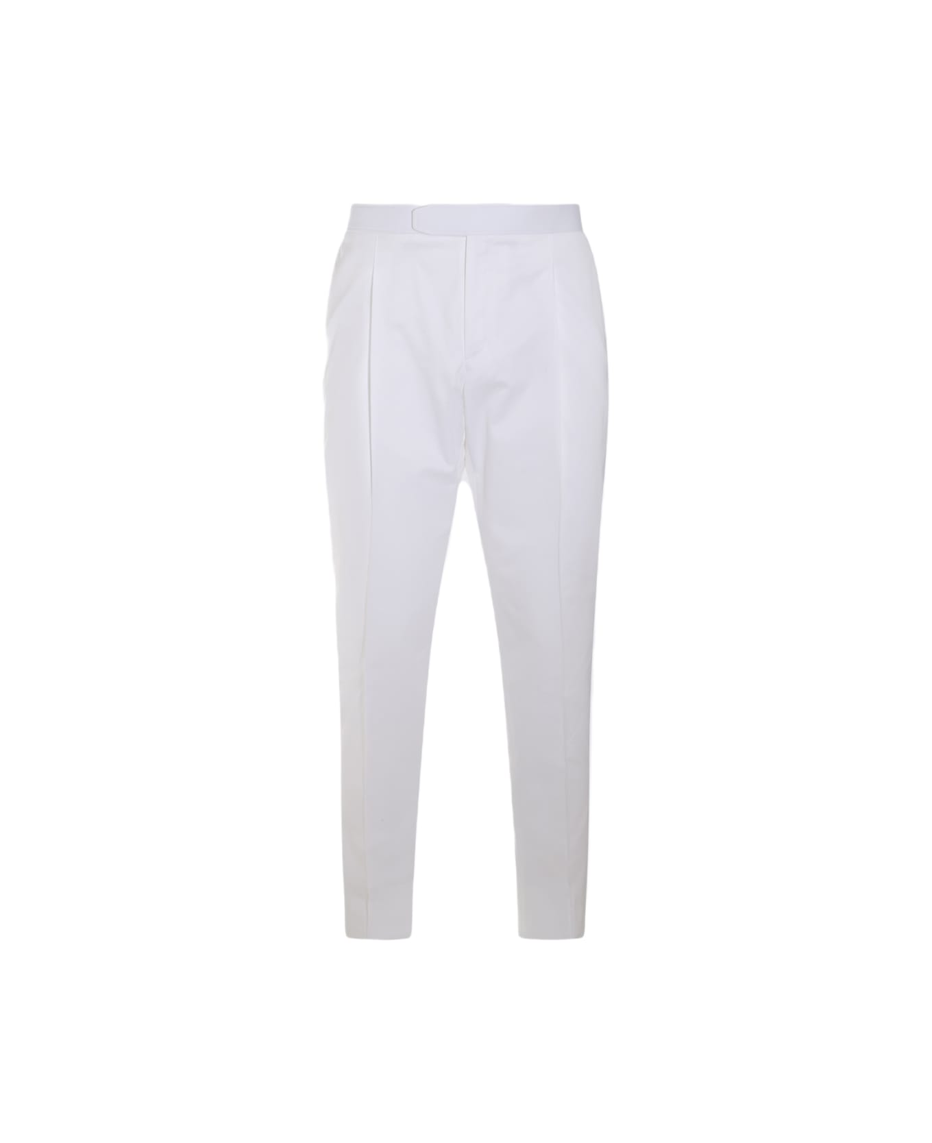 Brioni White Cotton Pants - White