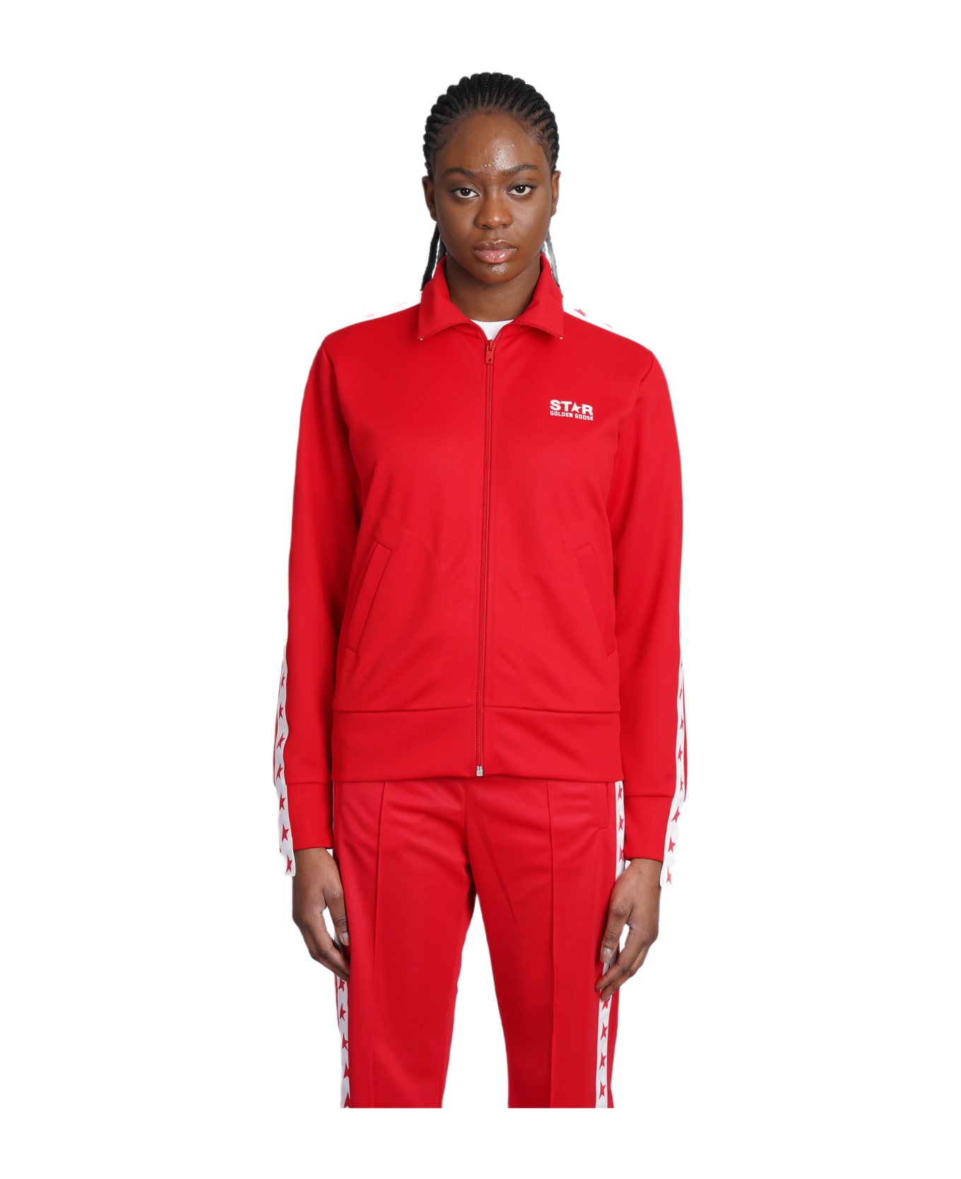 Golden Goose Denise Sweatshirt In Red Polyester - red