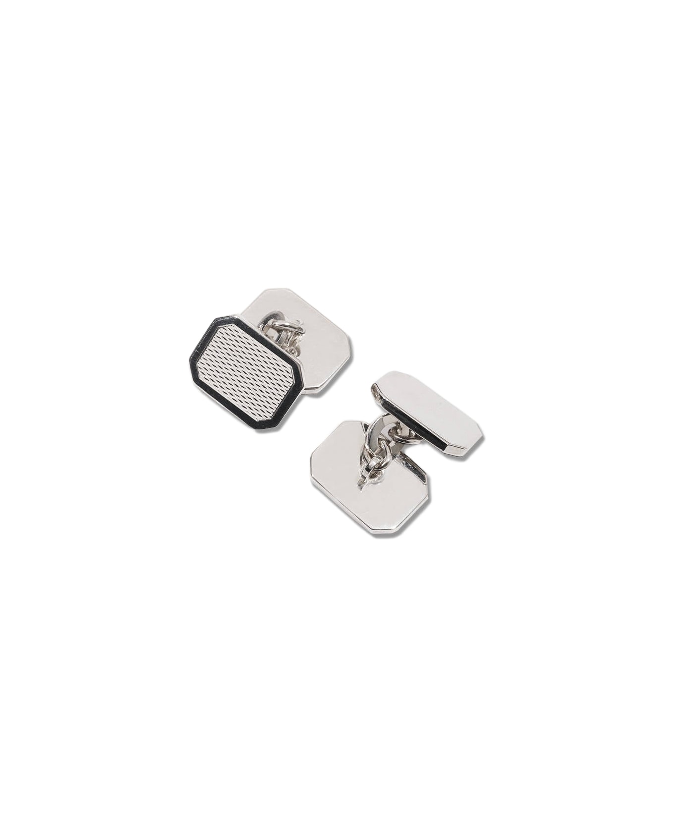 Larusmiani Rectangular Cufflinks Cufflinks - Silver