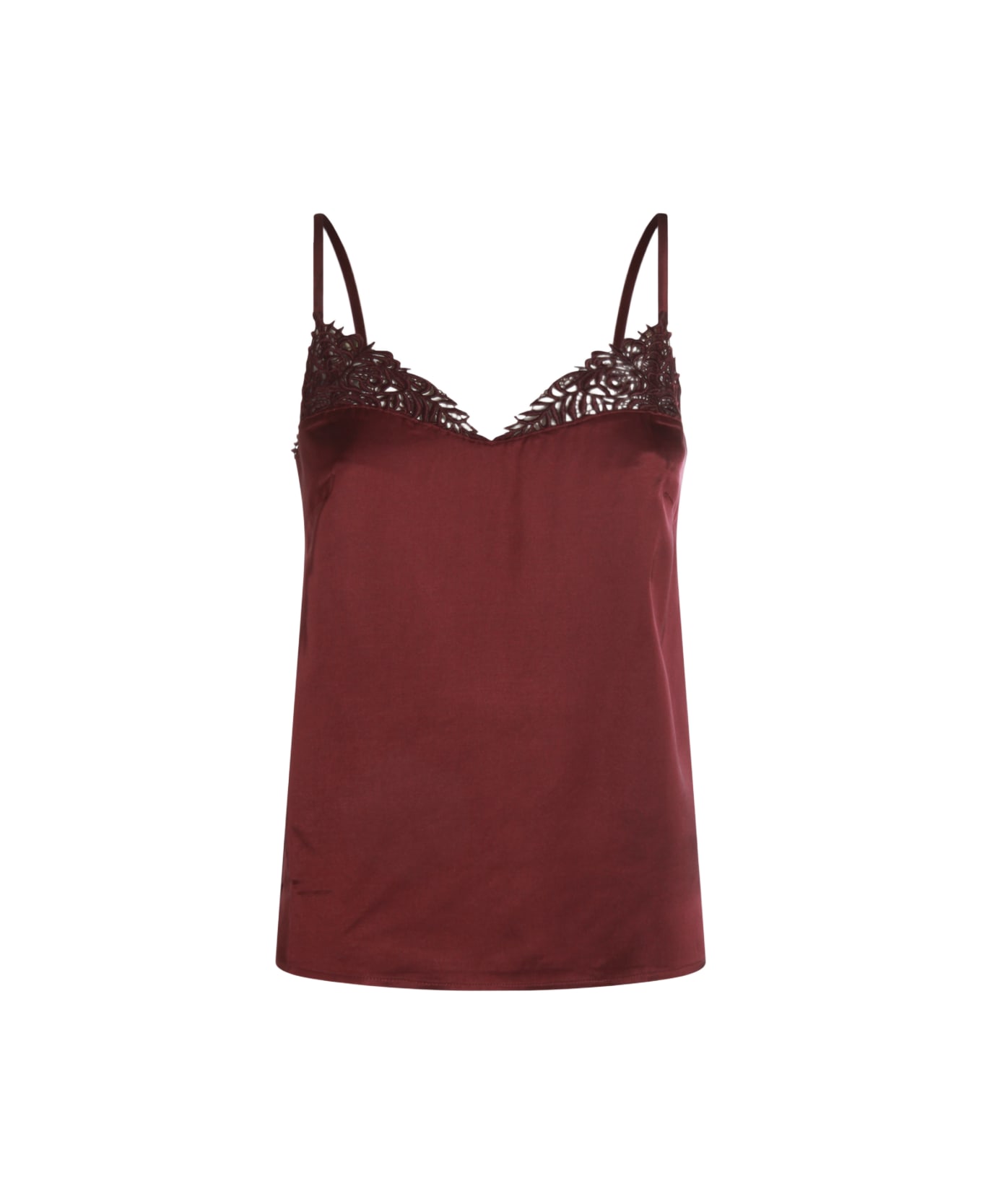 TwinSet Red Viscose Top - WINETASTING