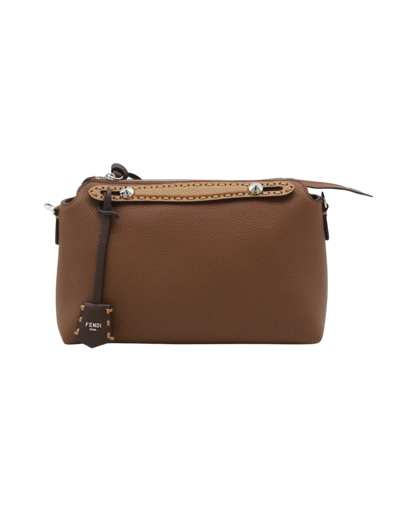 Fendi Brown Leather By The Way Medium To Handle Bag