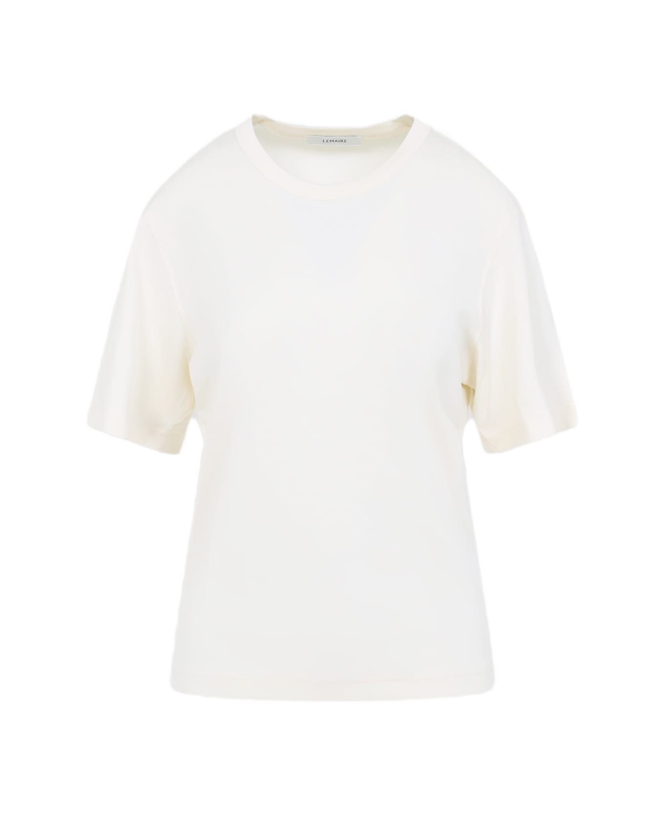 Lemaire Rib T-shirt - Light Cream