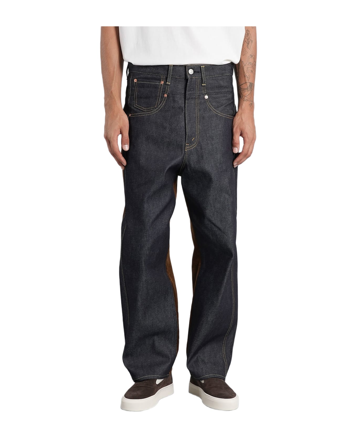 Junya Watanabe Jeans In Blue Cotton - blue