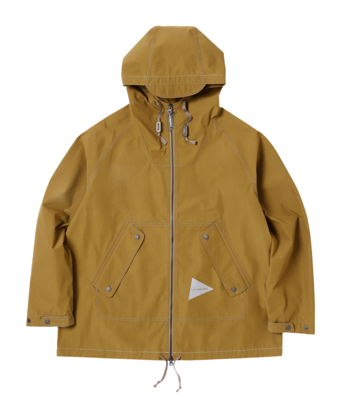 And Wander 53 Tough Aramid Hoodie - Brown