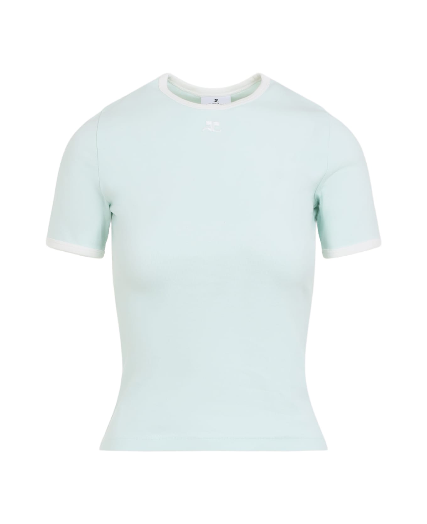 Courrèges Signature T-shirt - Light Mint