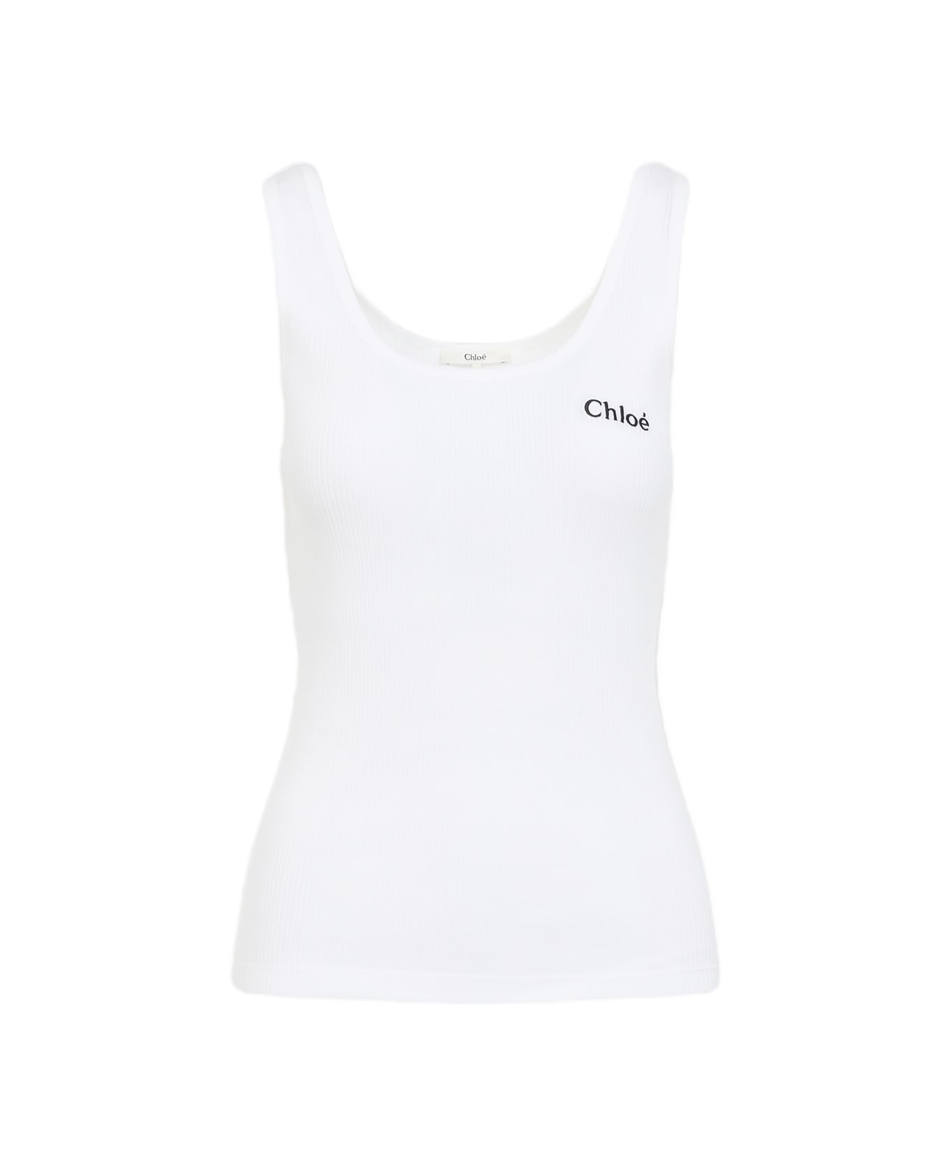 Chloé Cotton Top - White