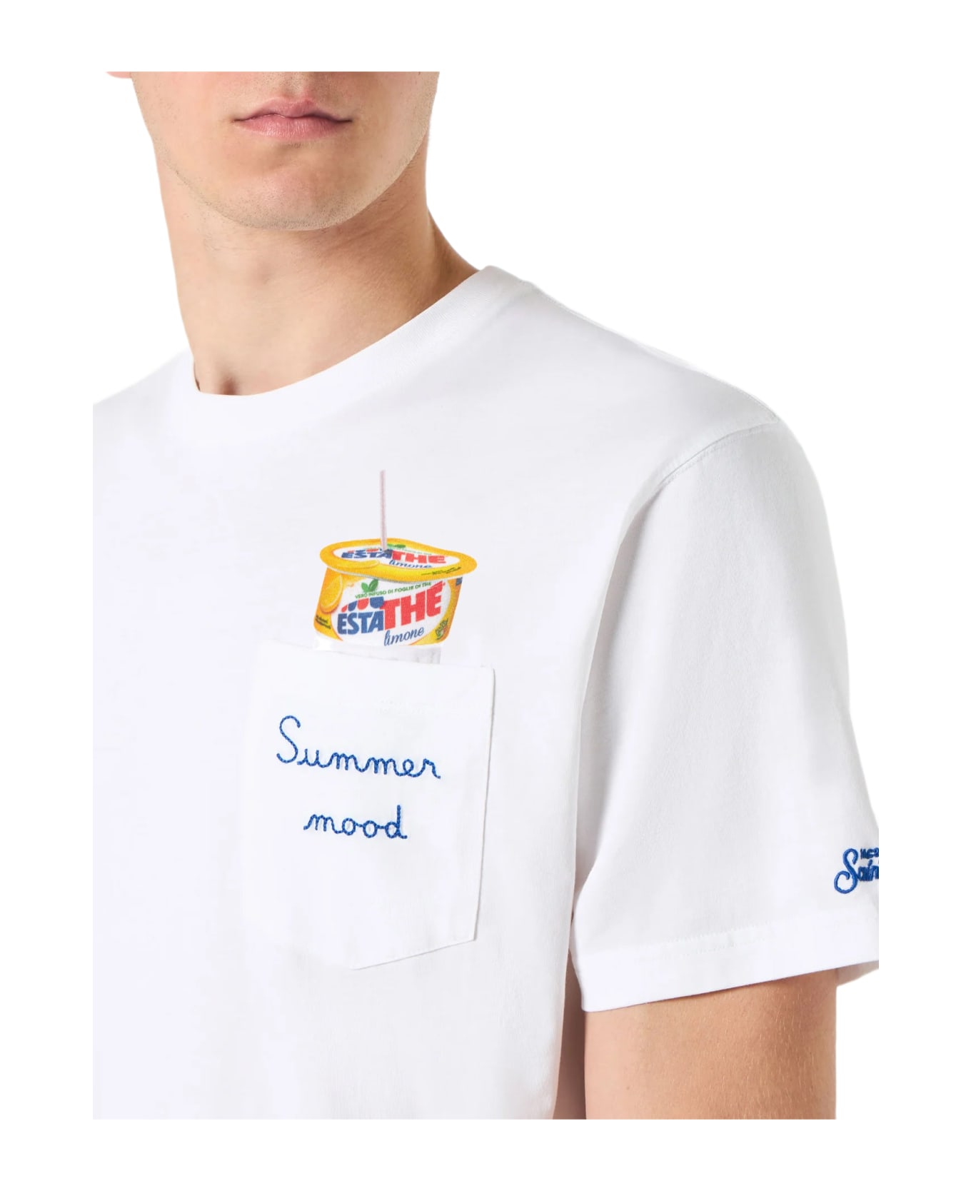 MC2 Saint Barth Man Cotton T-shirt With Estathé Print | Estathe
® Special Edition