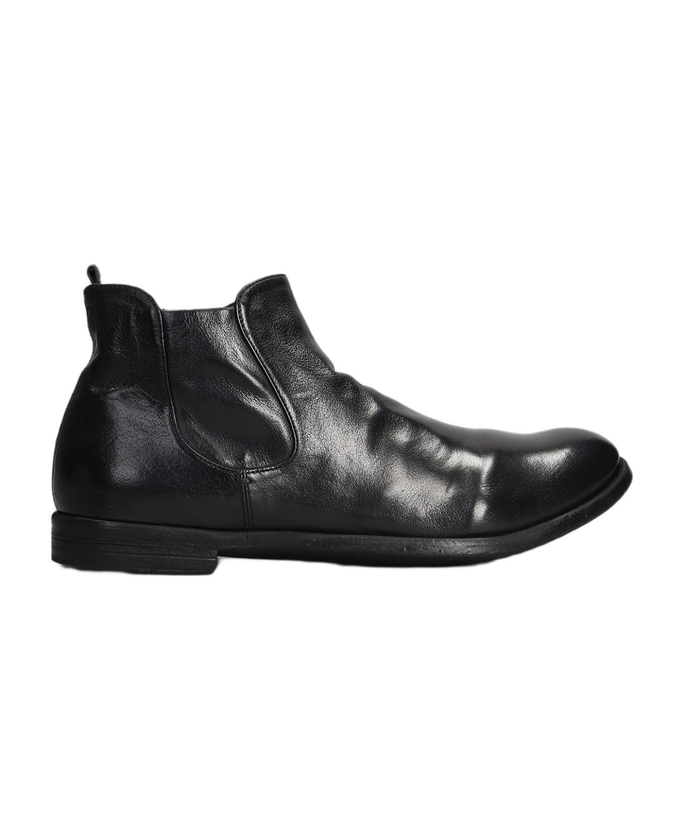 Officine Creative Arc -514 Ankle Boots In Black Leather - black ブーツ