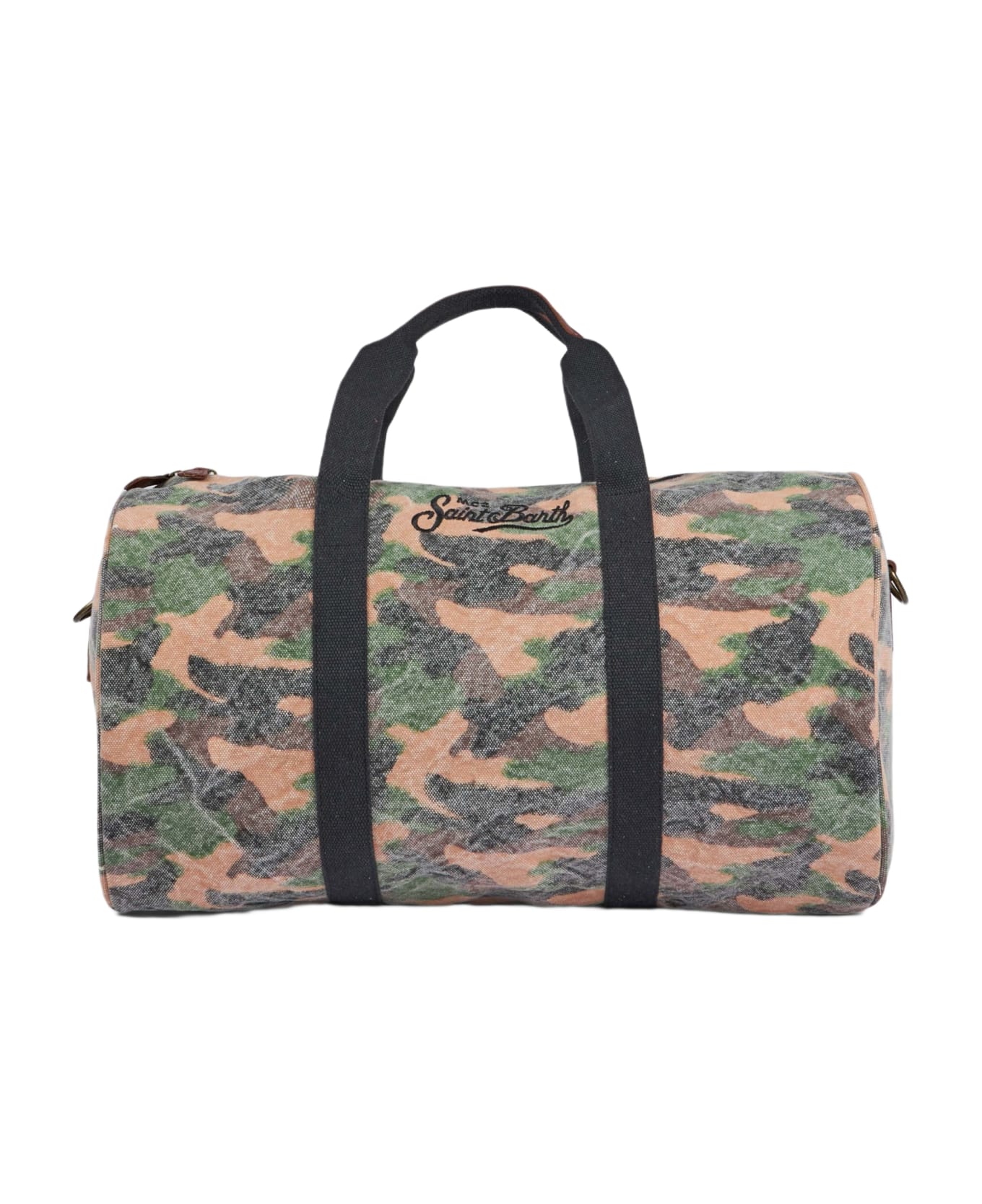 MC2 Saint Barth Travel Duffel Bag With Camouflage Print - GREEN
