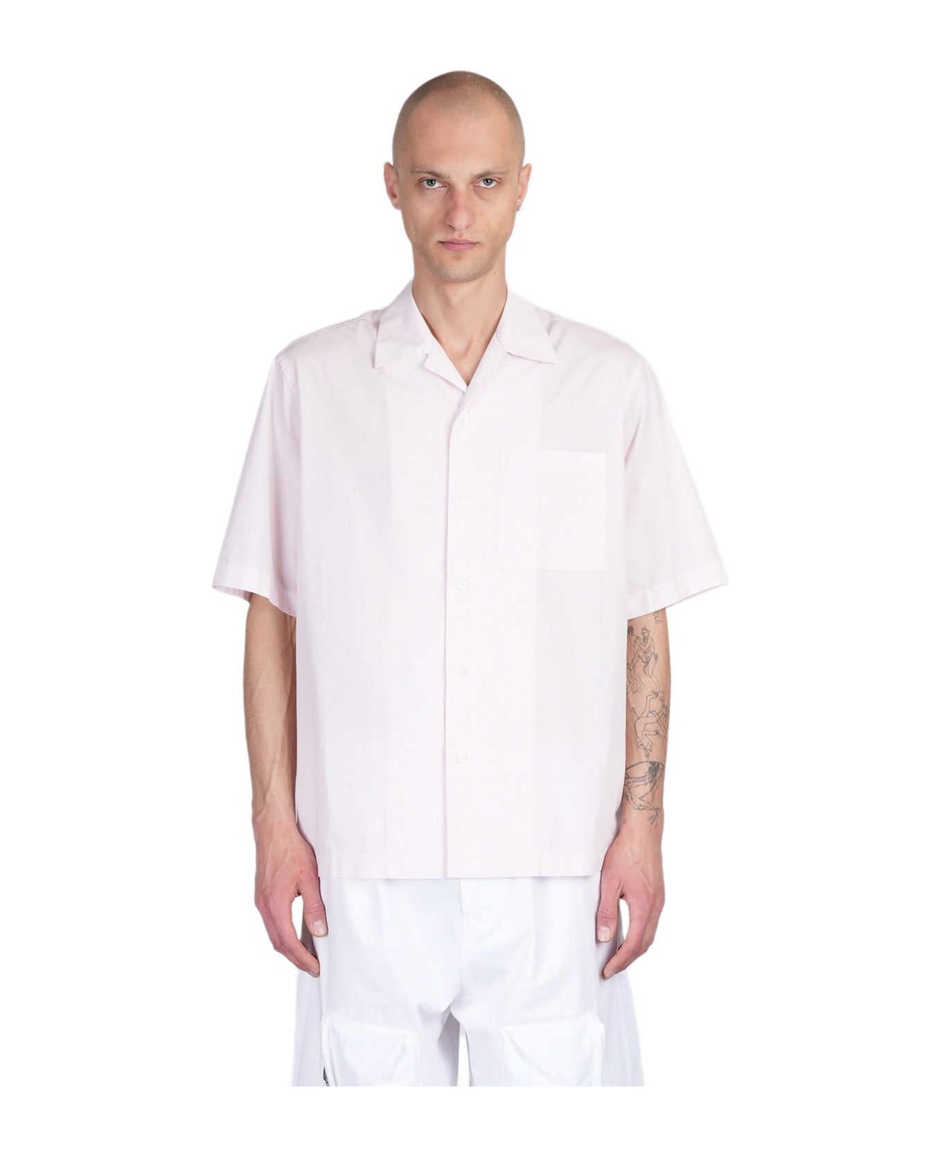OAMC Shirt In Rose-pink Cotton - rose-pink