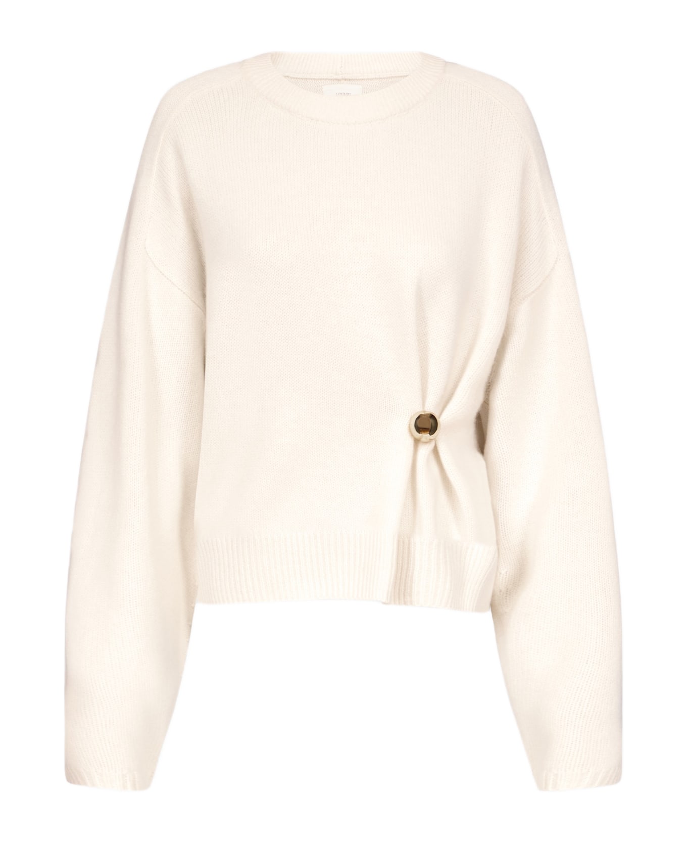Loulou Studio Bill Draped Sweater - White