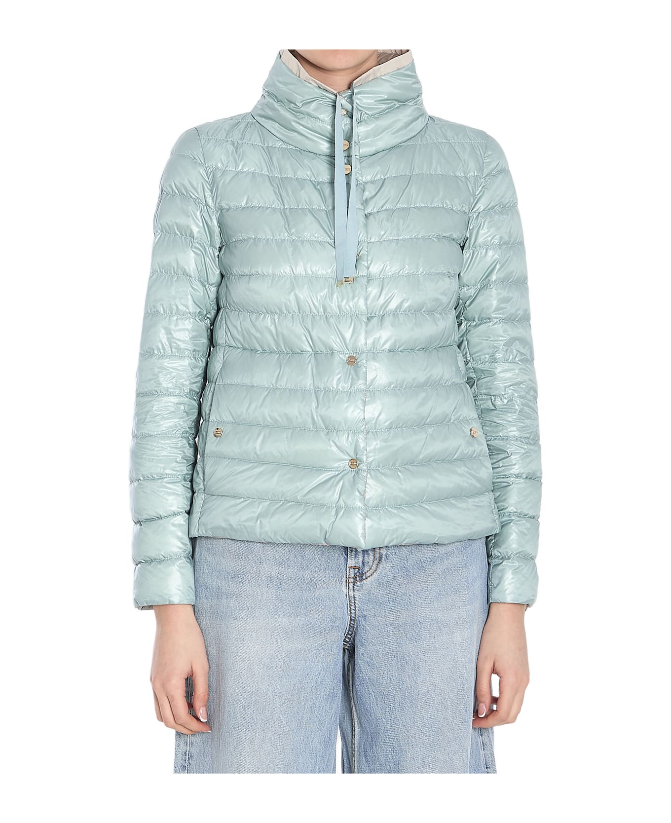 Herno Reversible Quilted Jacket - LIGHT BLUE