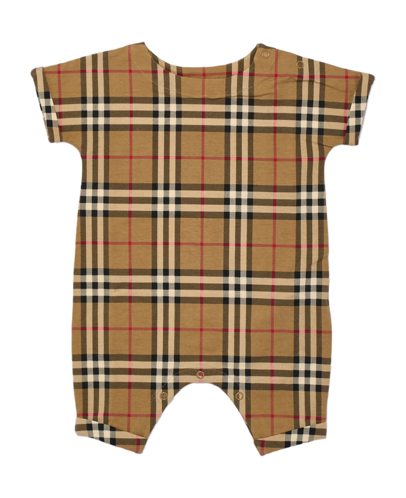 Burberry Lennox Romper Jump Suit - CHECK BEIGE ボディスーツ＆セットアップ
