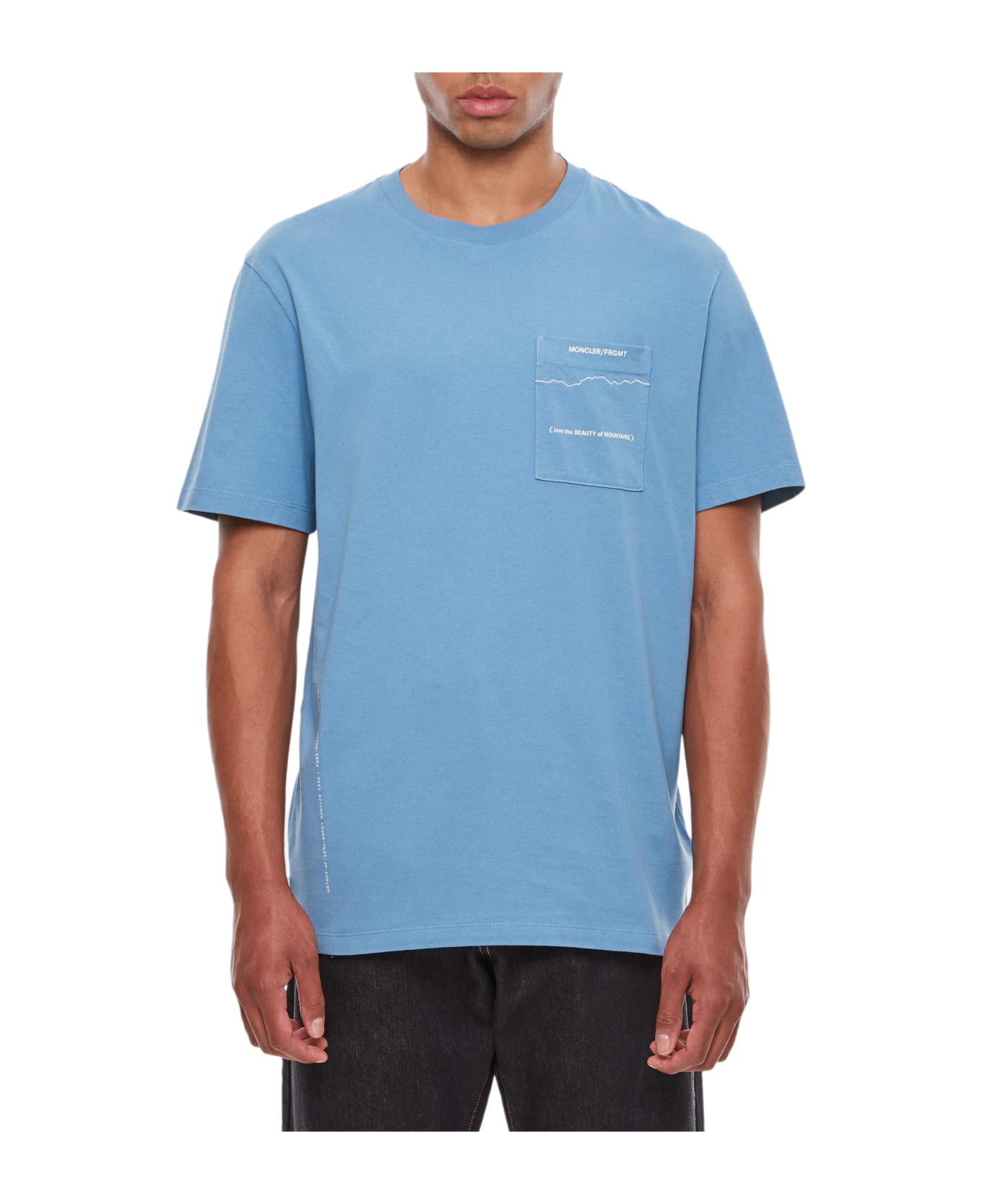 Moncler Genius Printed T-shirt Moncler X Frgmt - Clear Blue