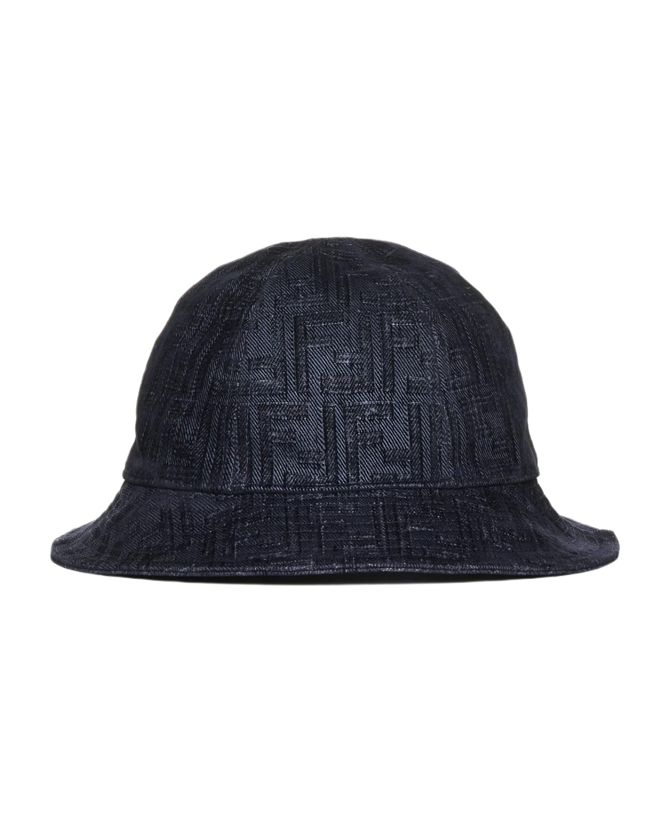 Fendi Ff Denim Bucket Hat - Blu