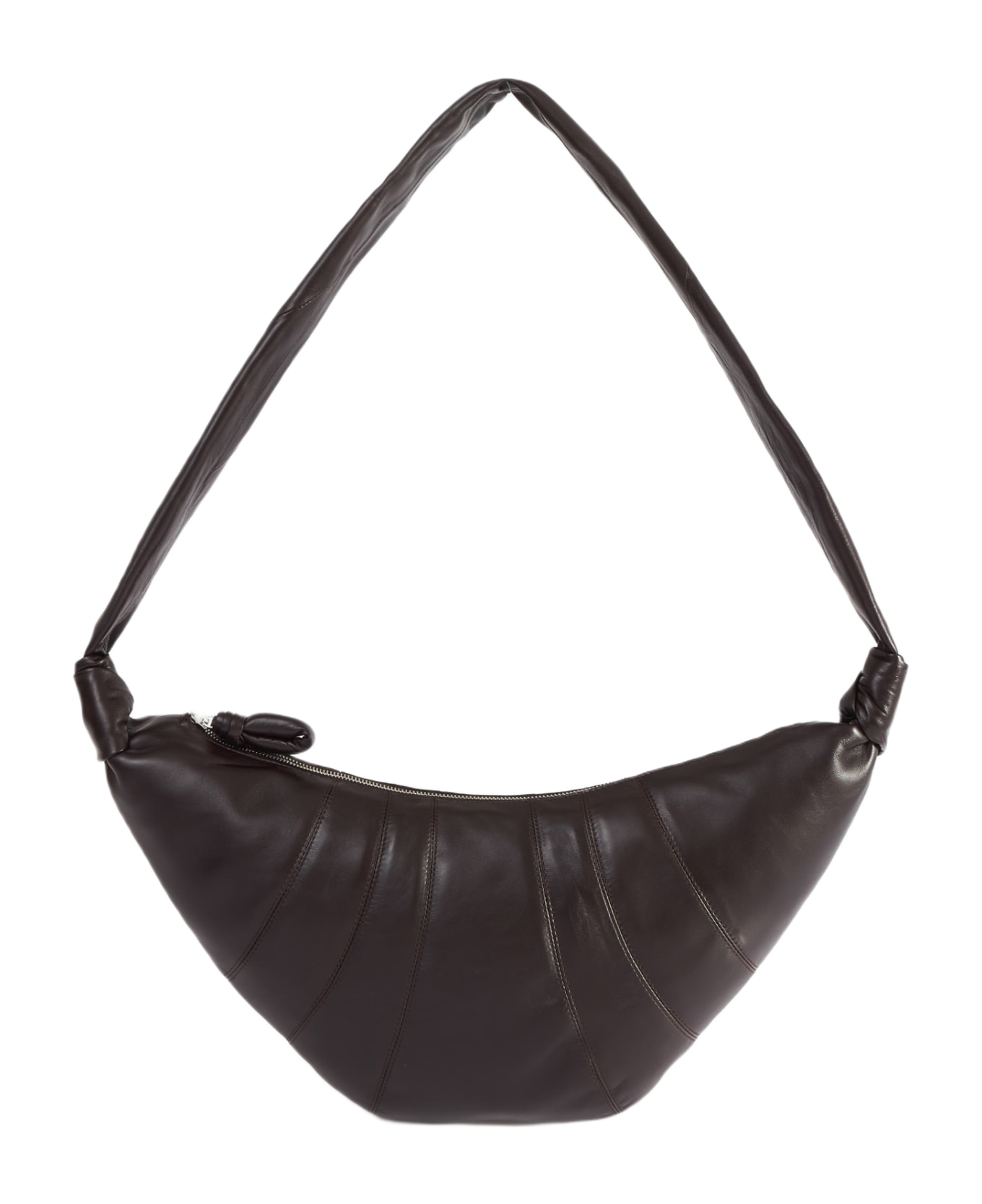 Lemaire Croissant Nappa Leather Medium Bag - Dark Chocolate