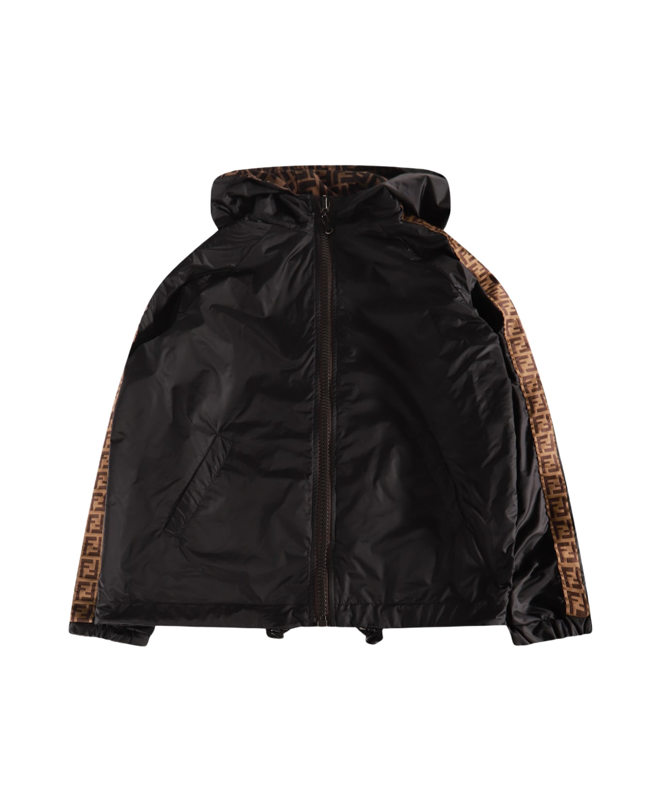 Fendi Black Reversible Rainproof Jacket - Black