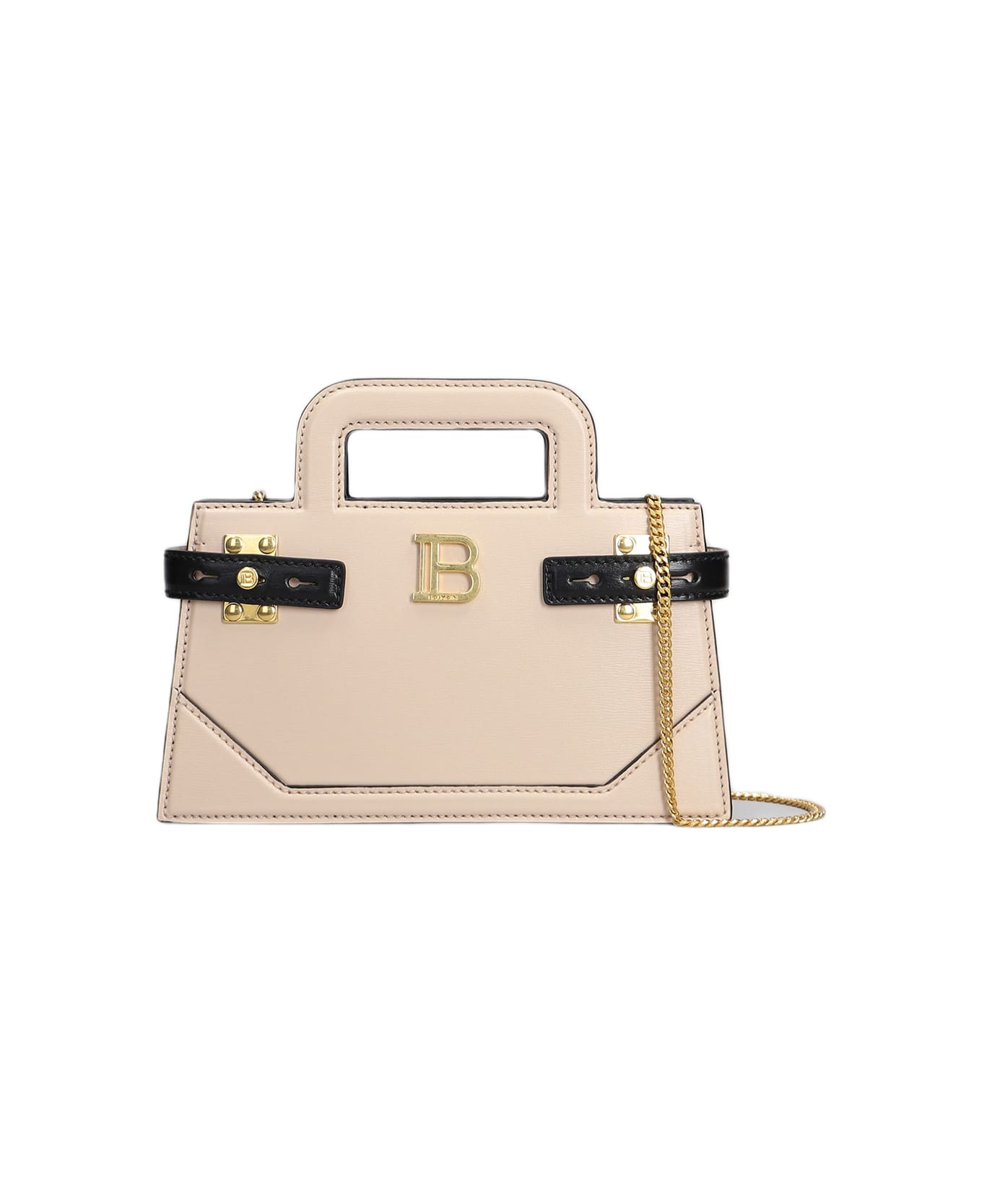 Balmain B Buzz Small Shoulder Bag In Rose-pink Leather - rose-pink