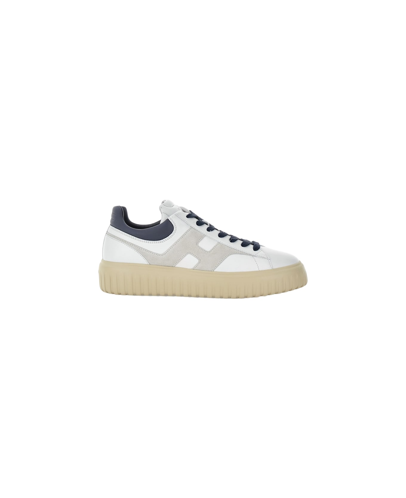 Hogan H Slash Lace-up Shoe - White
