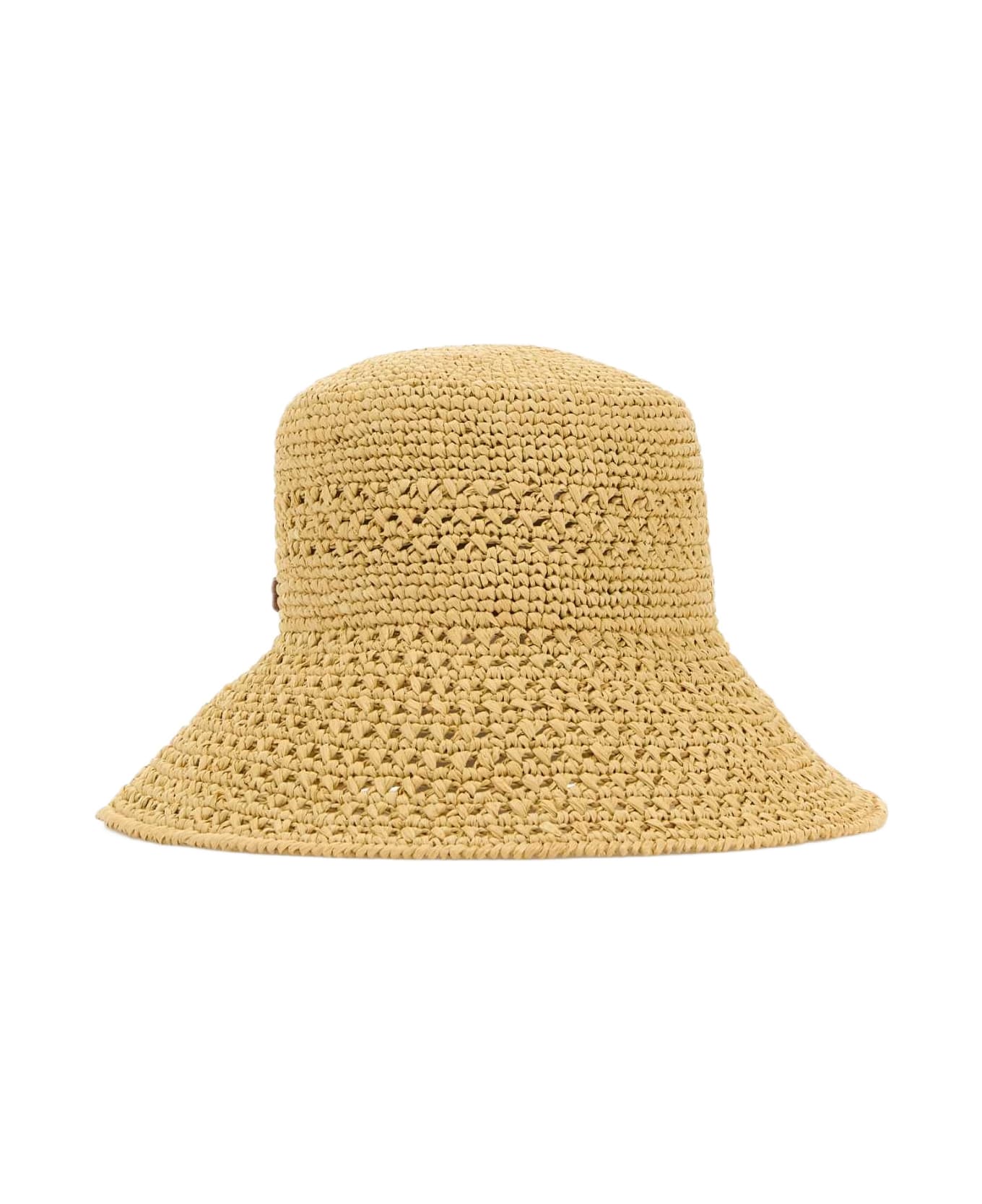 Miu Miu Raffia Bucket Hat - NATURALECOGNAC