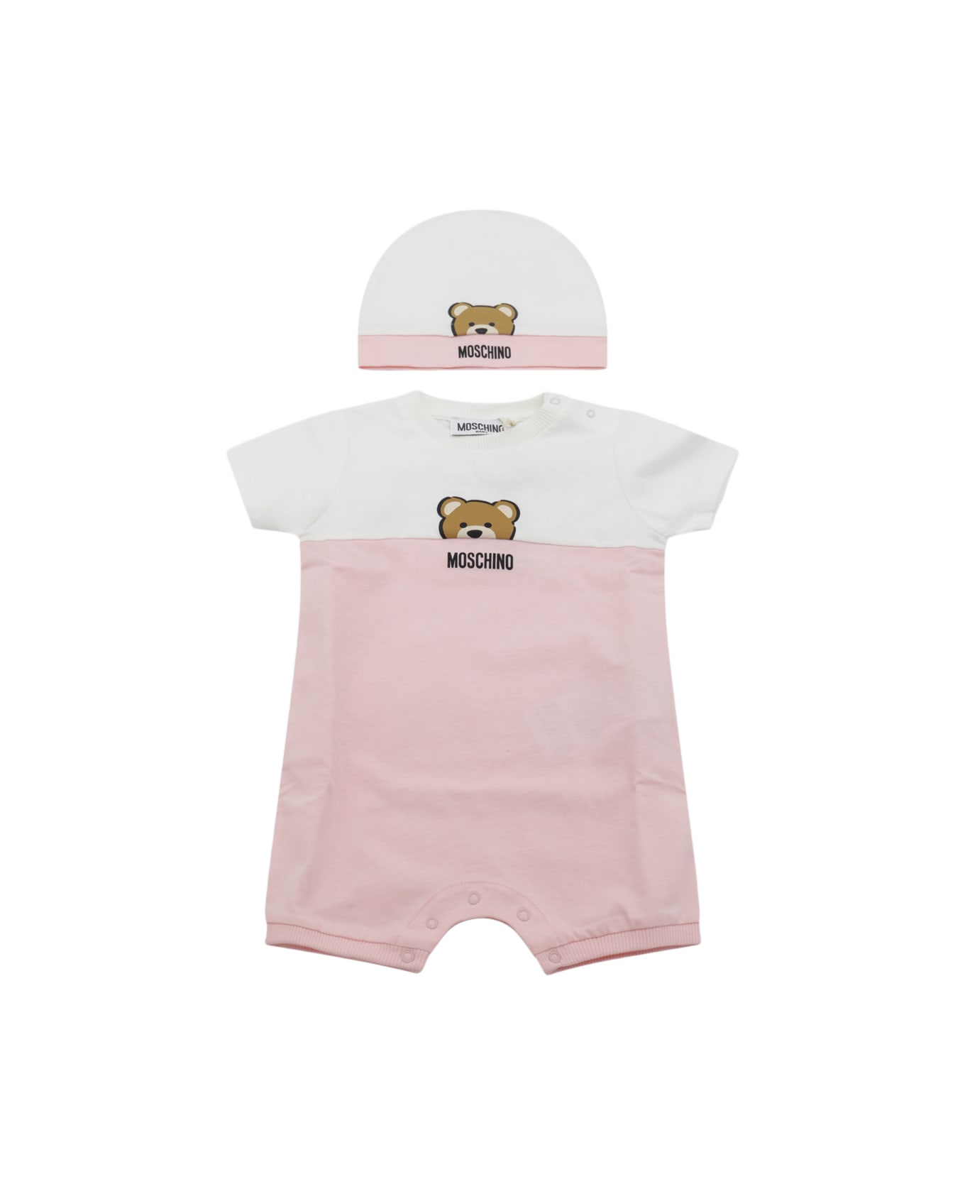 Moschino Pink And White Jumpsuit - SUGAR ROSE