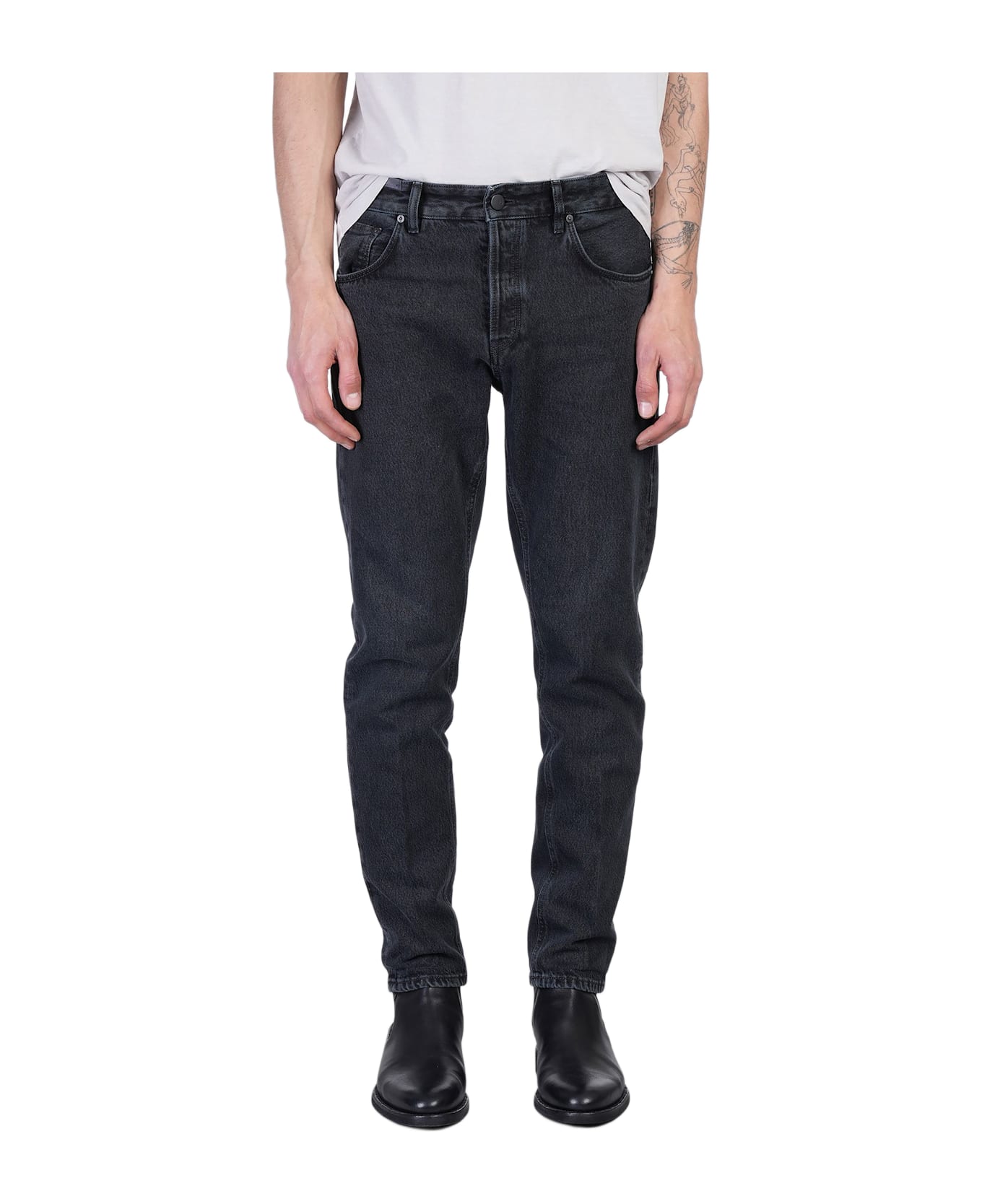 PT Torino Tx3810 Jeans In Black Denim - black