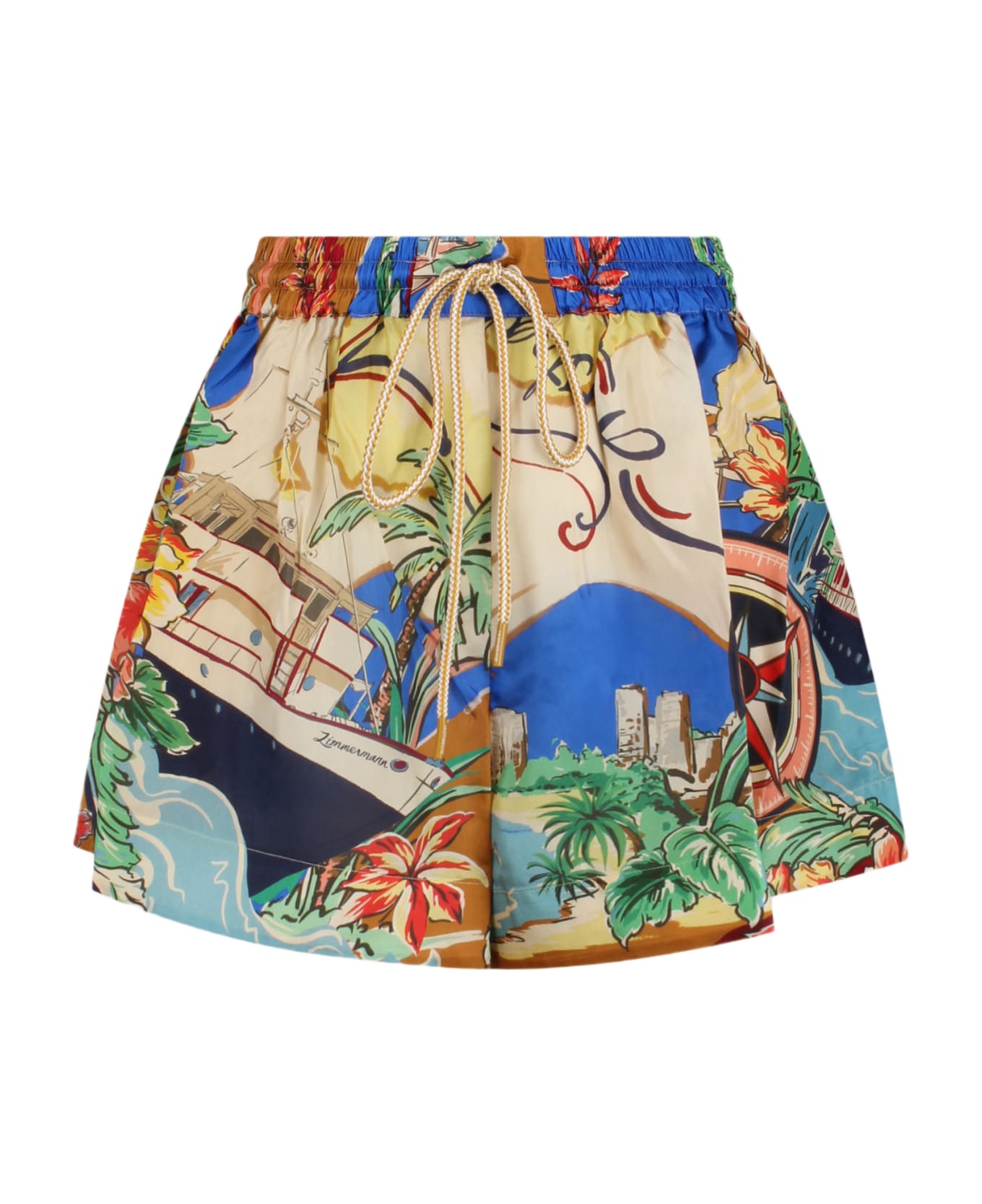 Zimmermann Alight Draw Waist Shorts - Multicolour