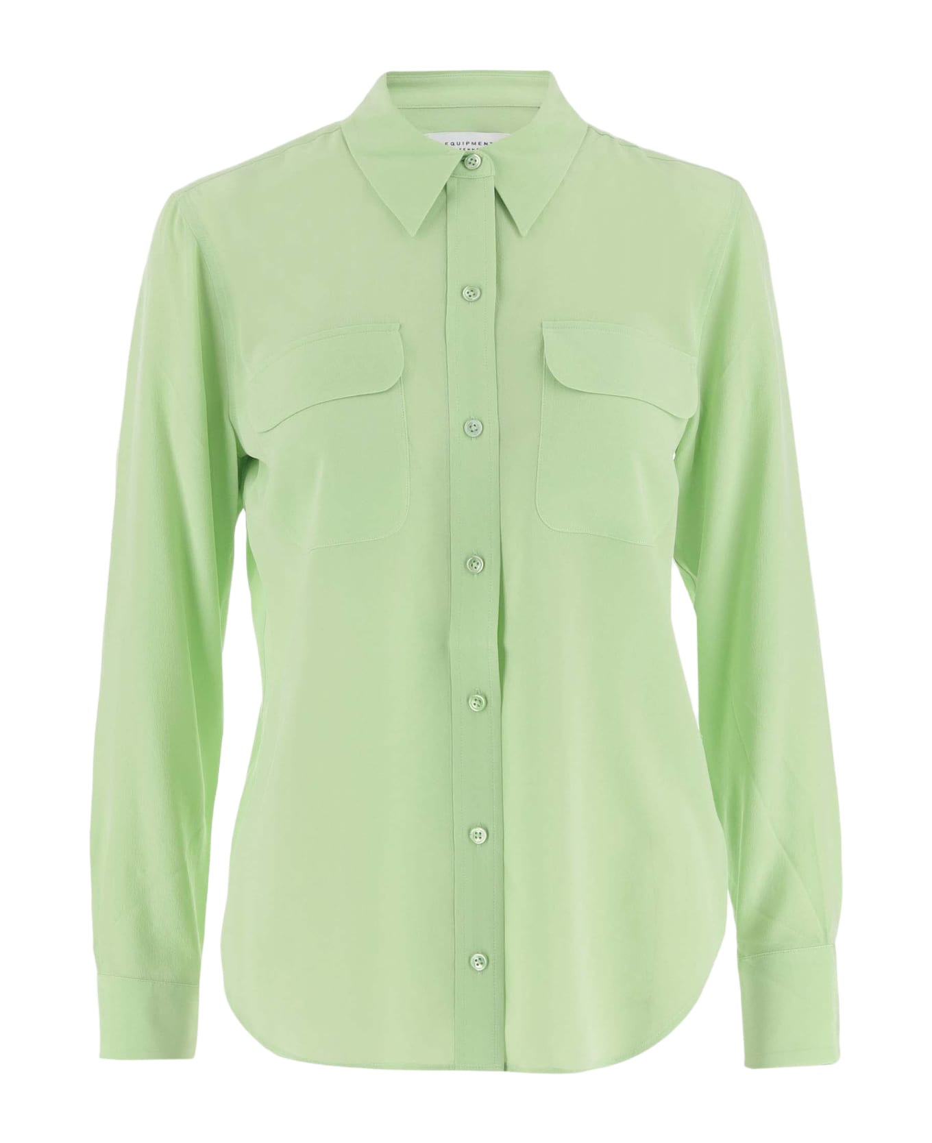 Equipment Silk Shirt - Green シャツ