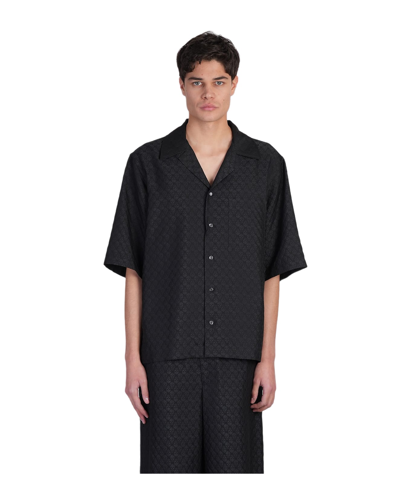 Alexander McQueen Black Viscose Blend Shirt - black