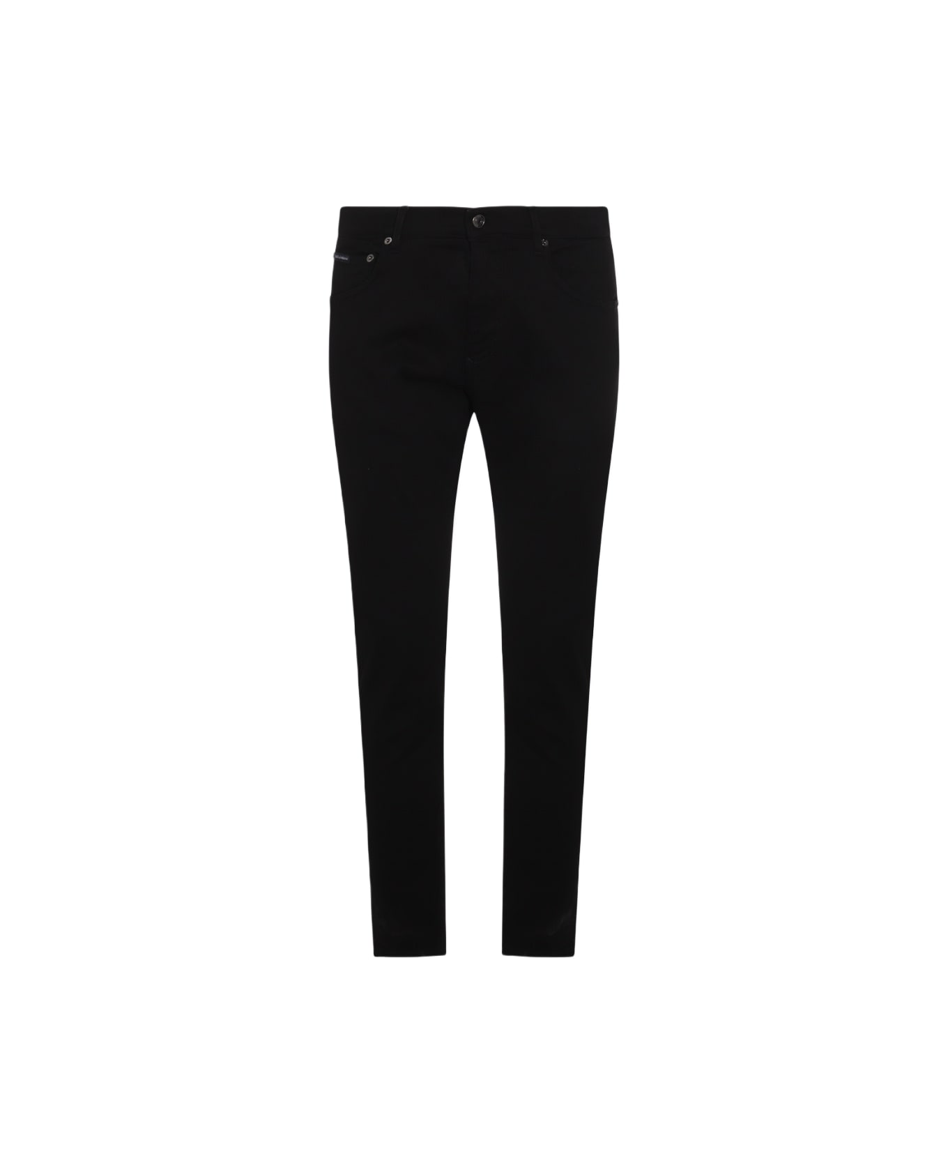 Dolce 
Gabbana Black Cotton Jeans - Black