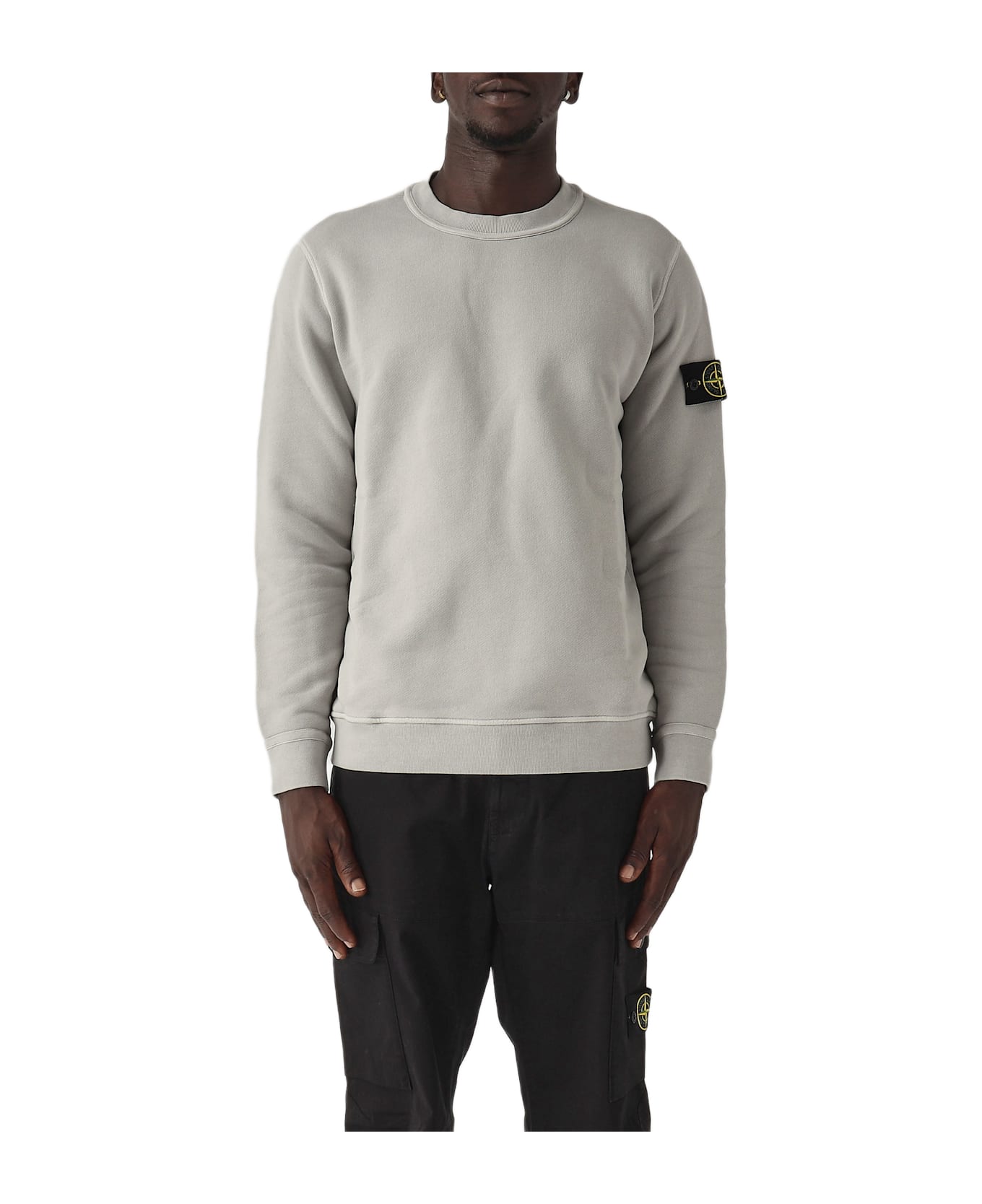 Stone Island Felpa Sweatshirt - GRIGIO CHIARO