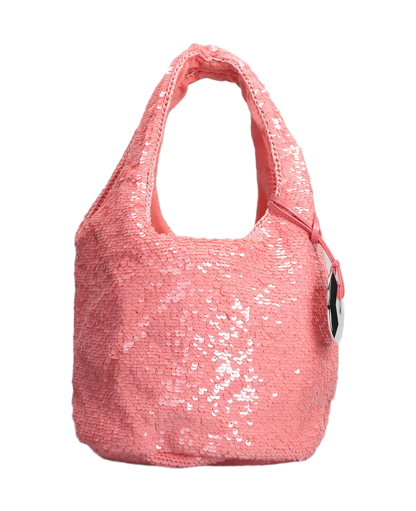 J.W. Anderson Sequin Shoulder Bag In Rose-pink Polyester - rose-pink
