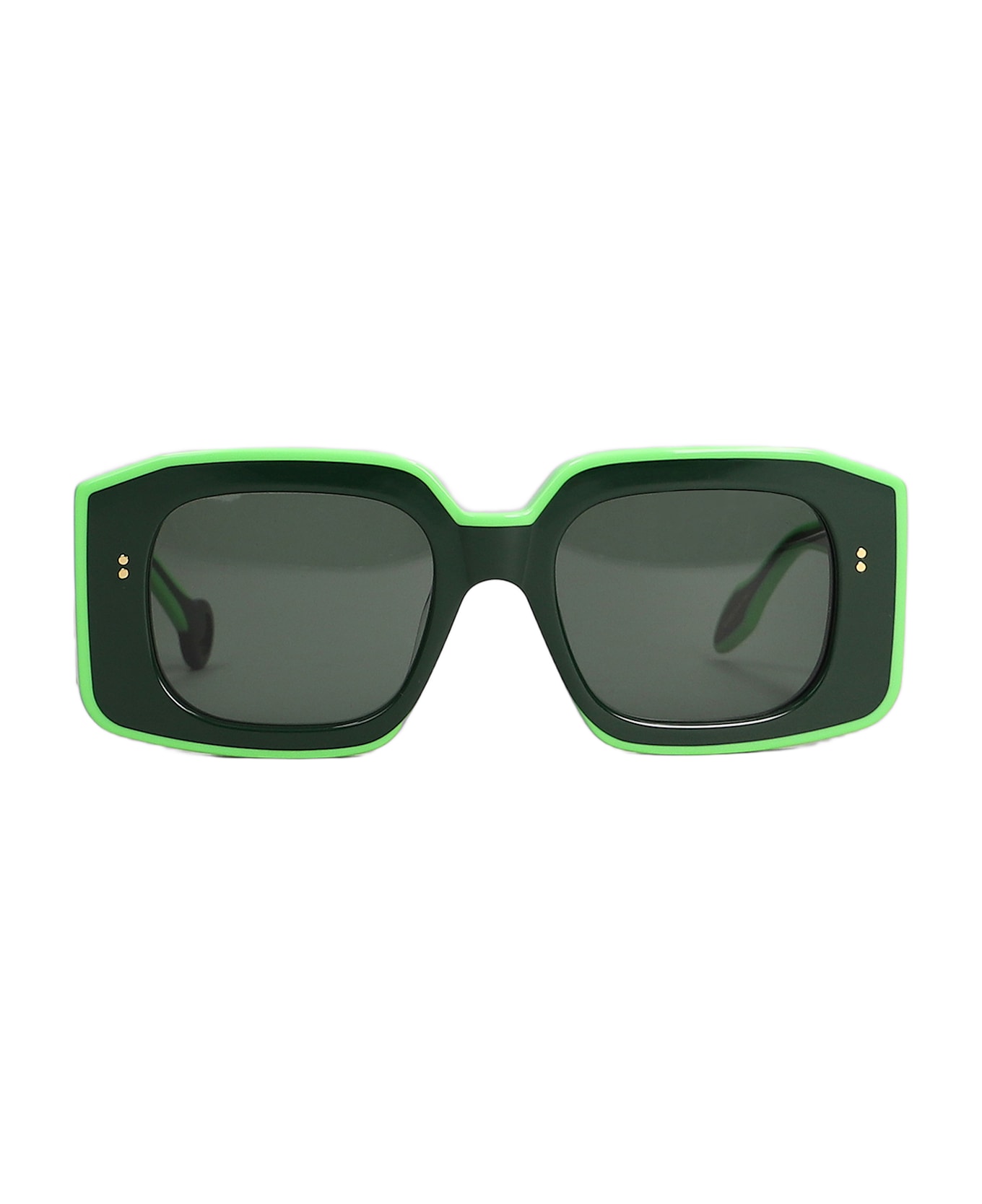 J.W. Anderson Jwa01 Bumper Sunglasses In Green Acetate - green